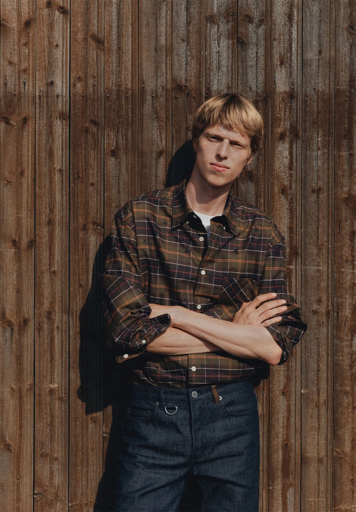 Monogram Tartan Shirt A.P.C X Barbour