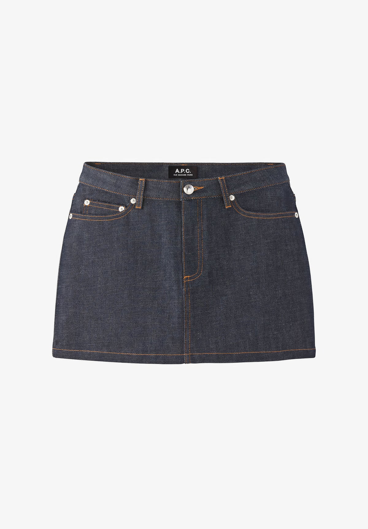 Jupe En Jean Brut APC - Taille M, Couleur Marine, Style Mini, Neuf Sans étiquettes
