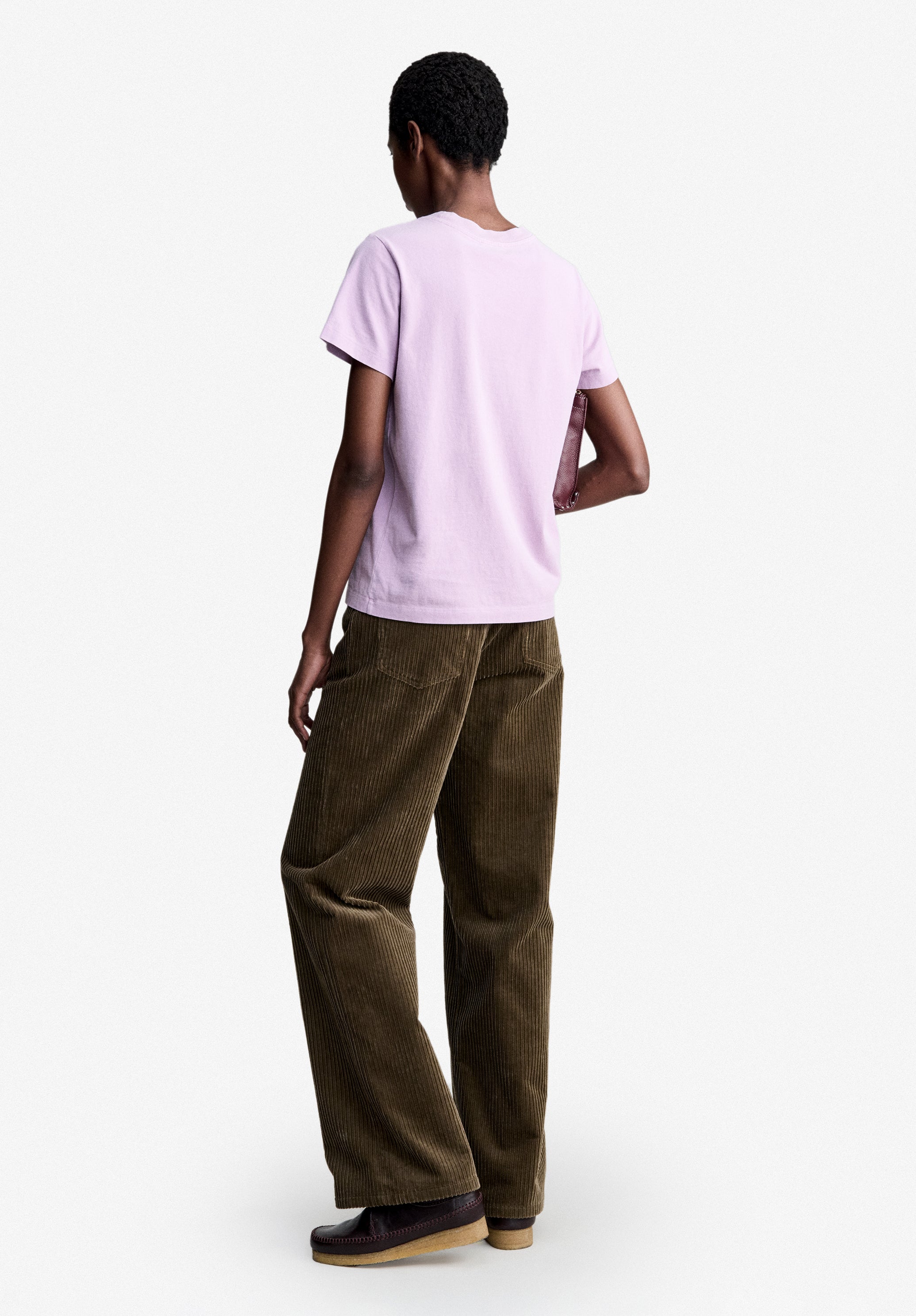 Pale pink T-shirt with A.P.C. Rue Madame logo - 2