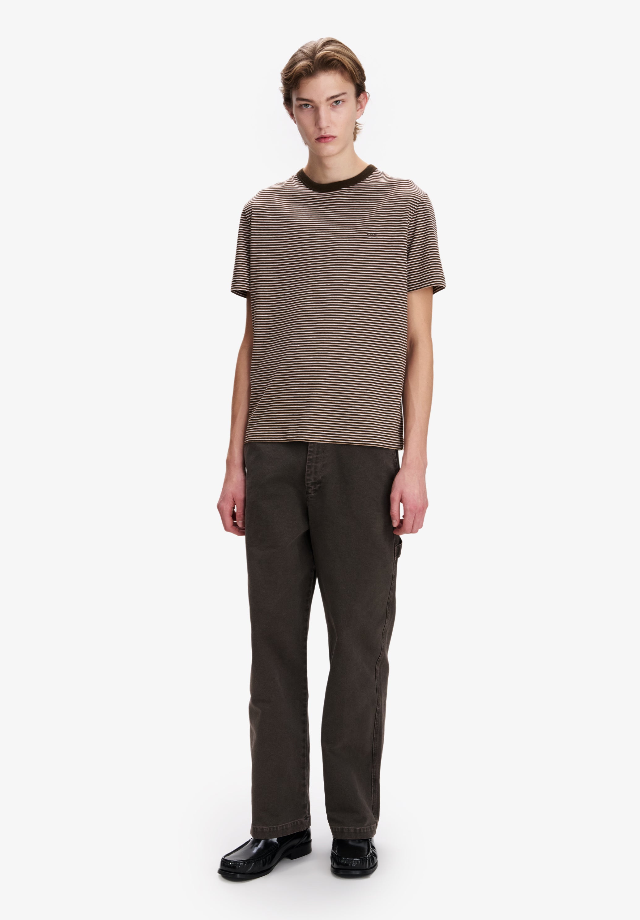 Striped brown t-shirt - 1