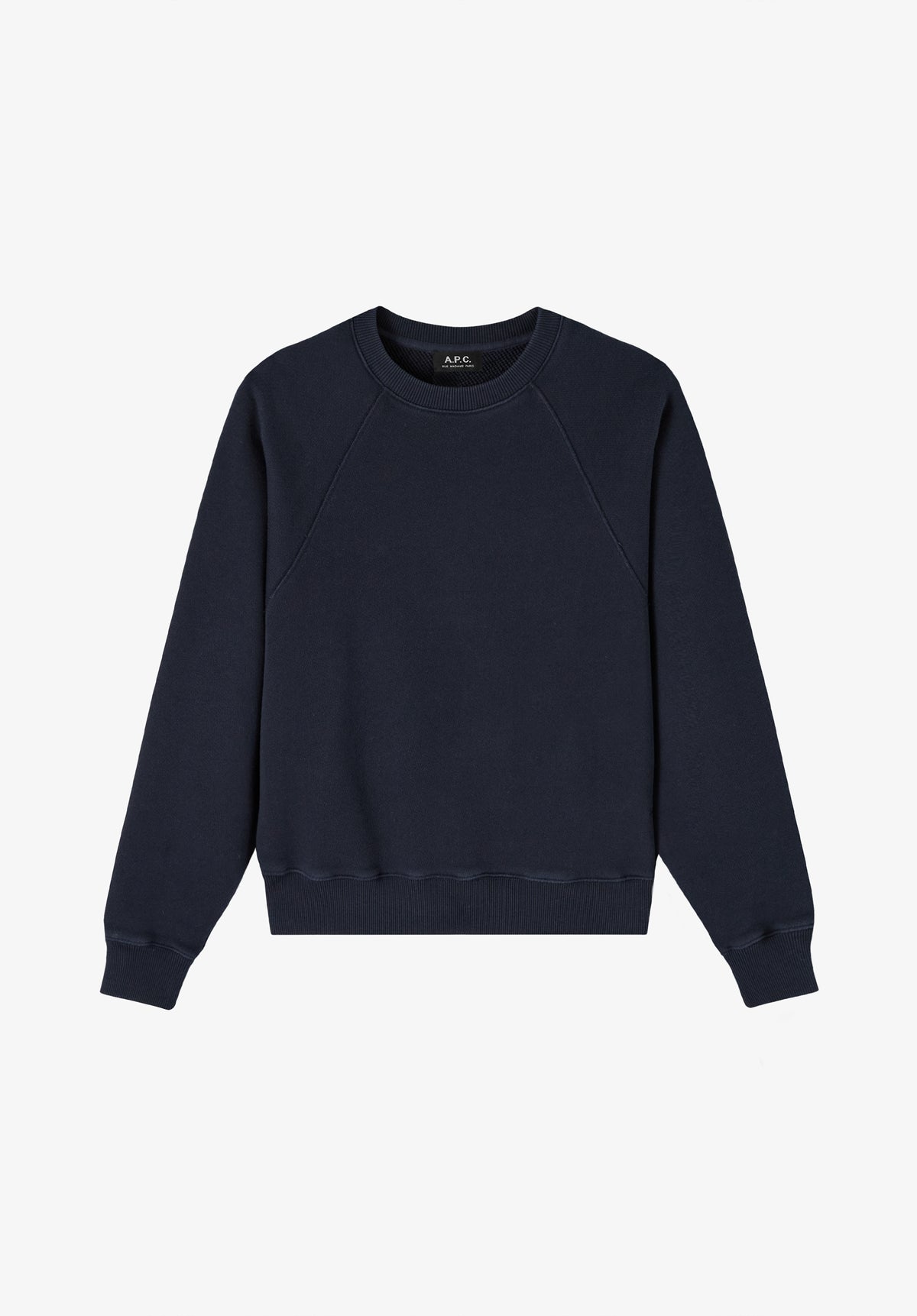 Sweatshirt bleu à manches raglans