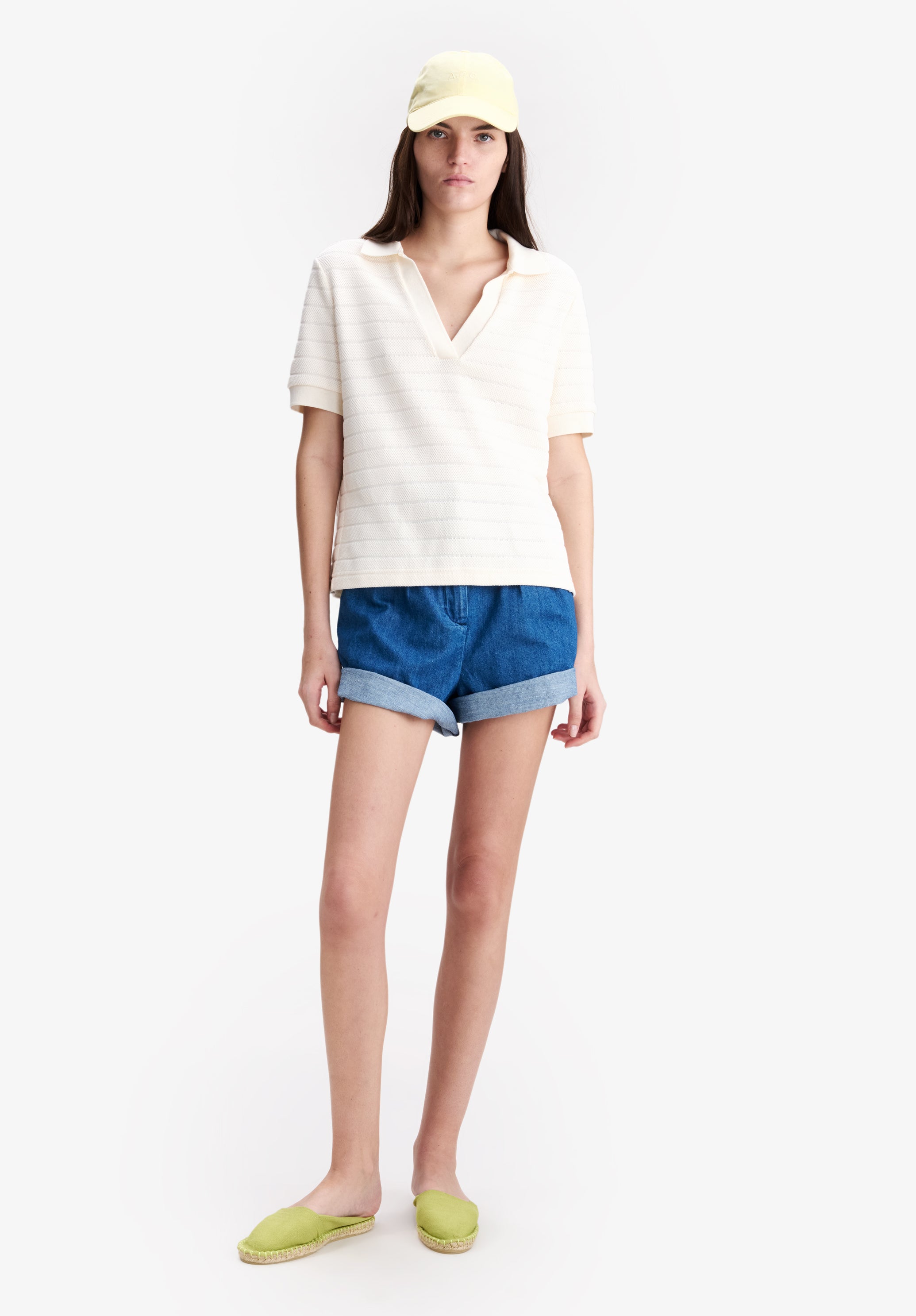 Livia Cropped Polo Shirt - 1