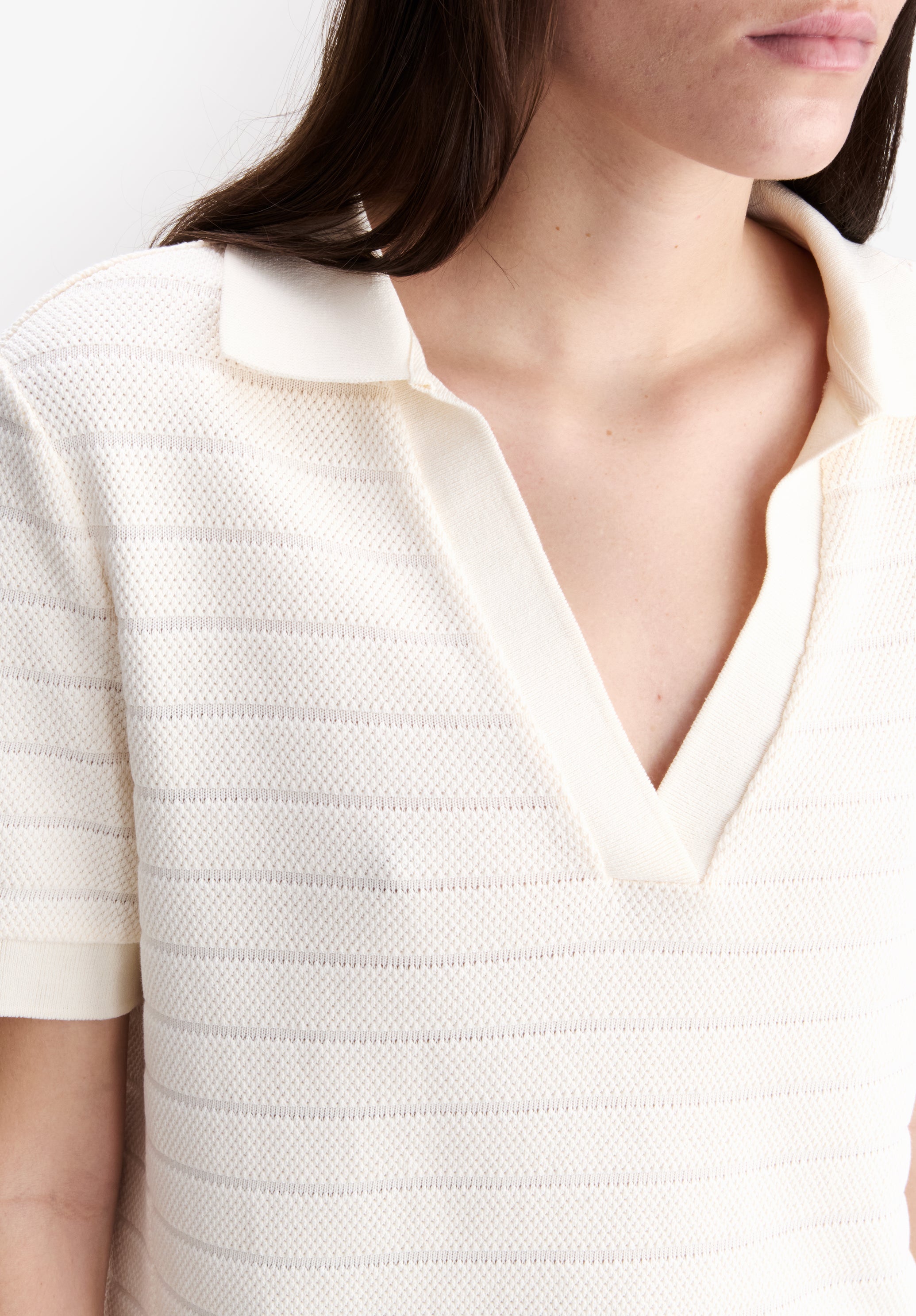 Livia Cropped Polo Shirt - 4