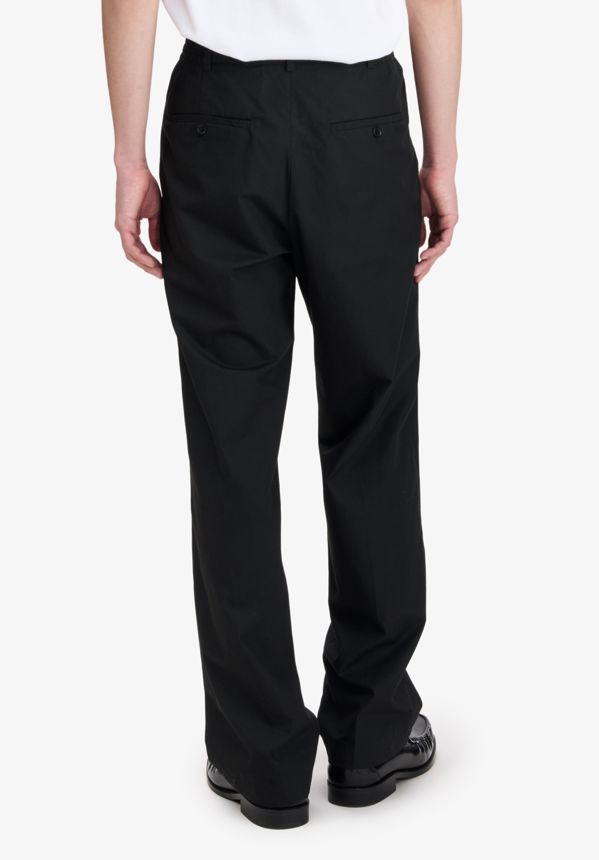 Black organic cotton trousers - 4