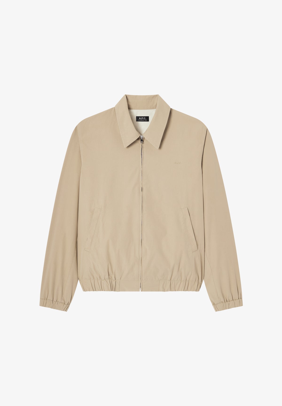 Blouson léger en coton beige