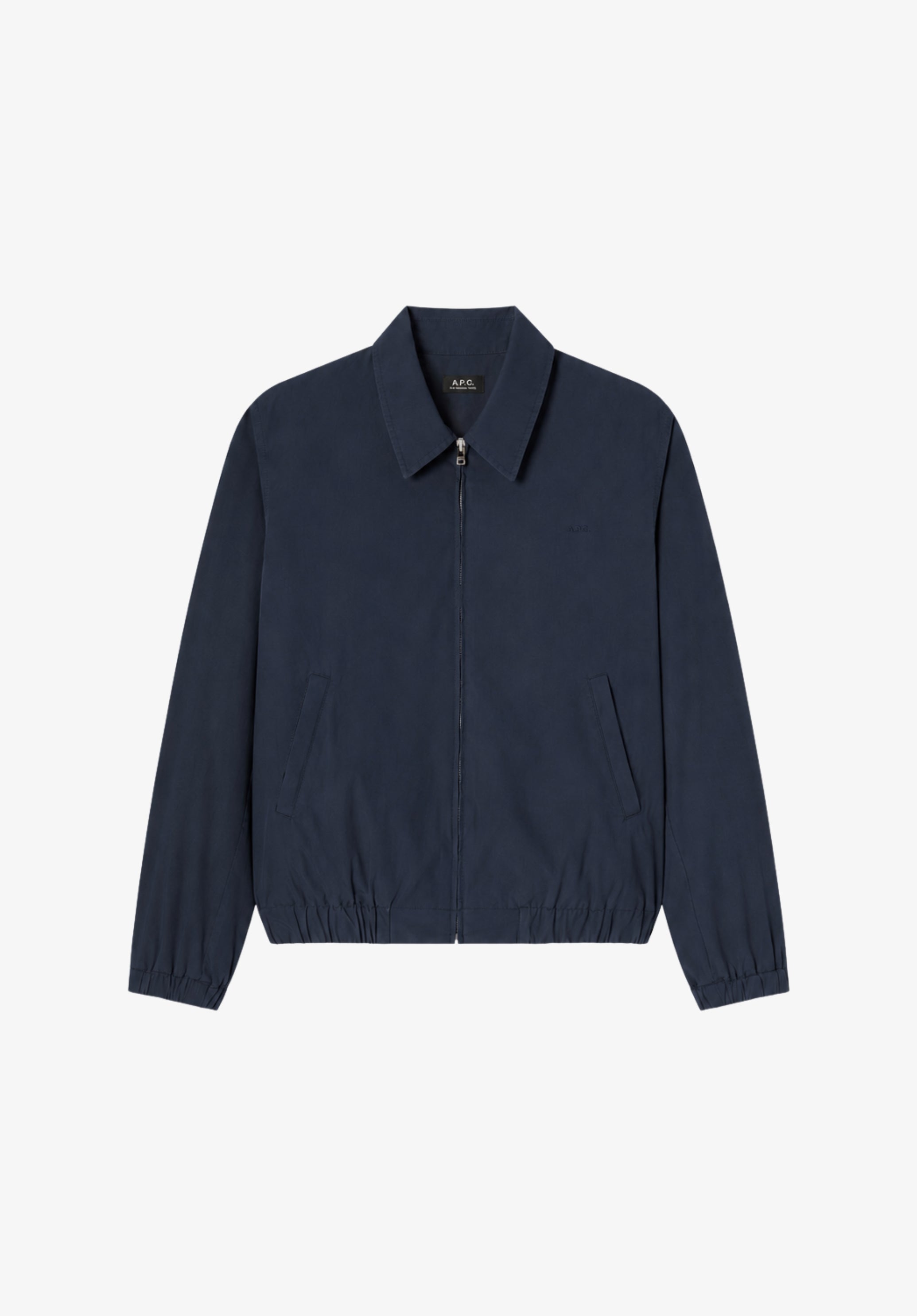 Blouson léger en coton bleu marine