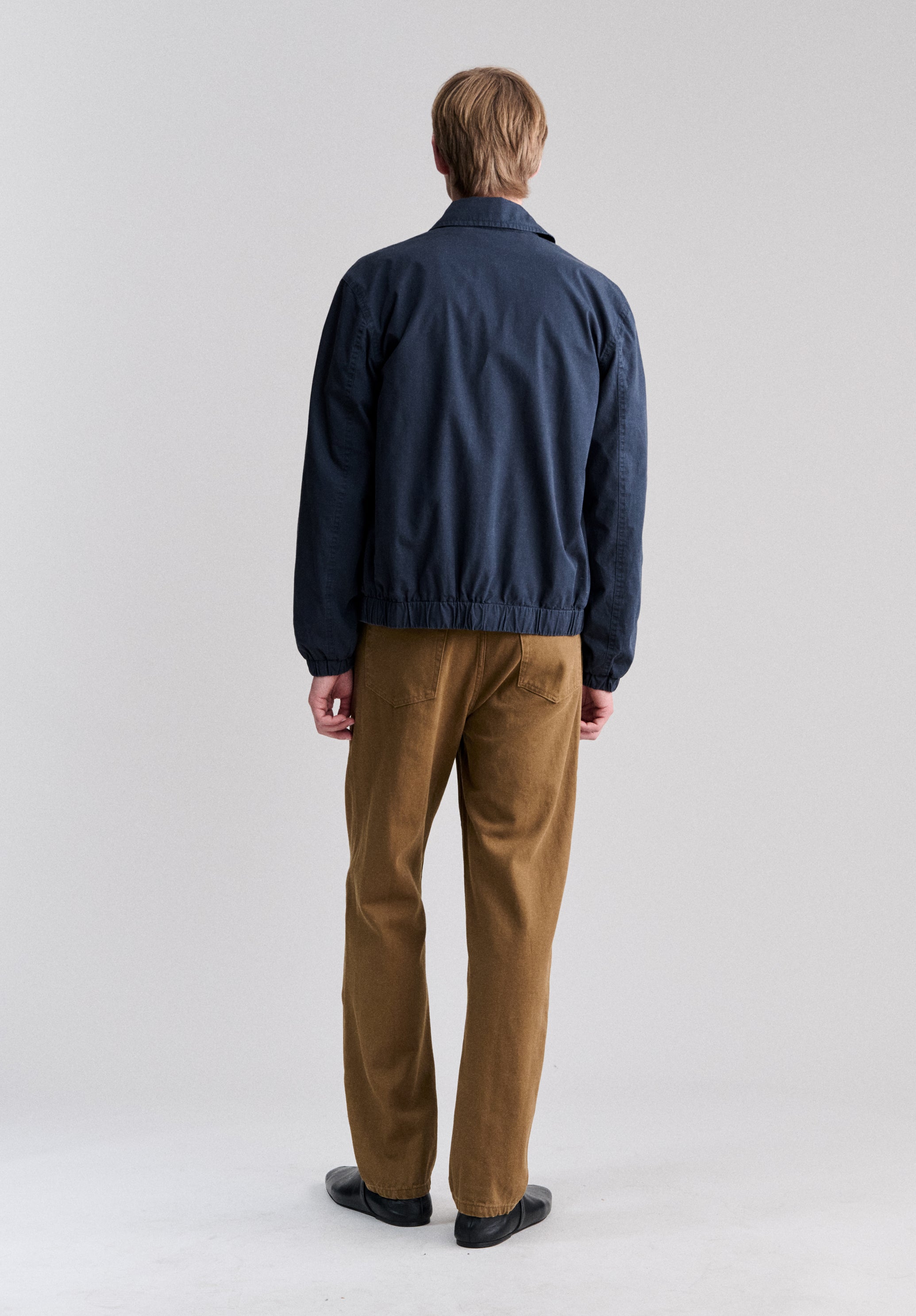 Blouson léger en coton bleu marine