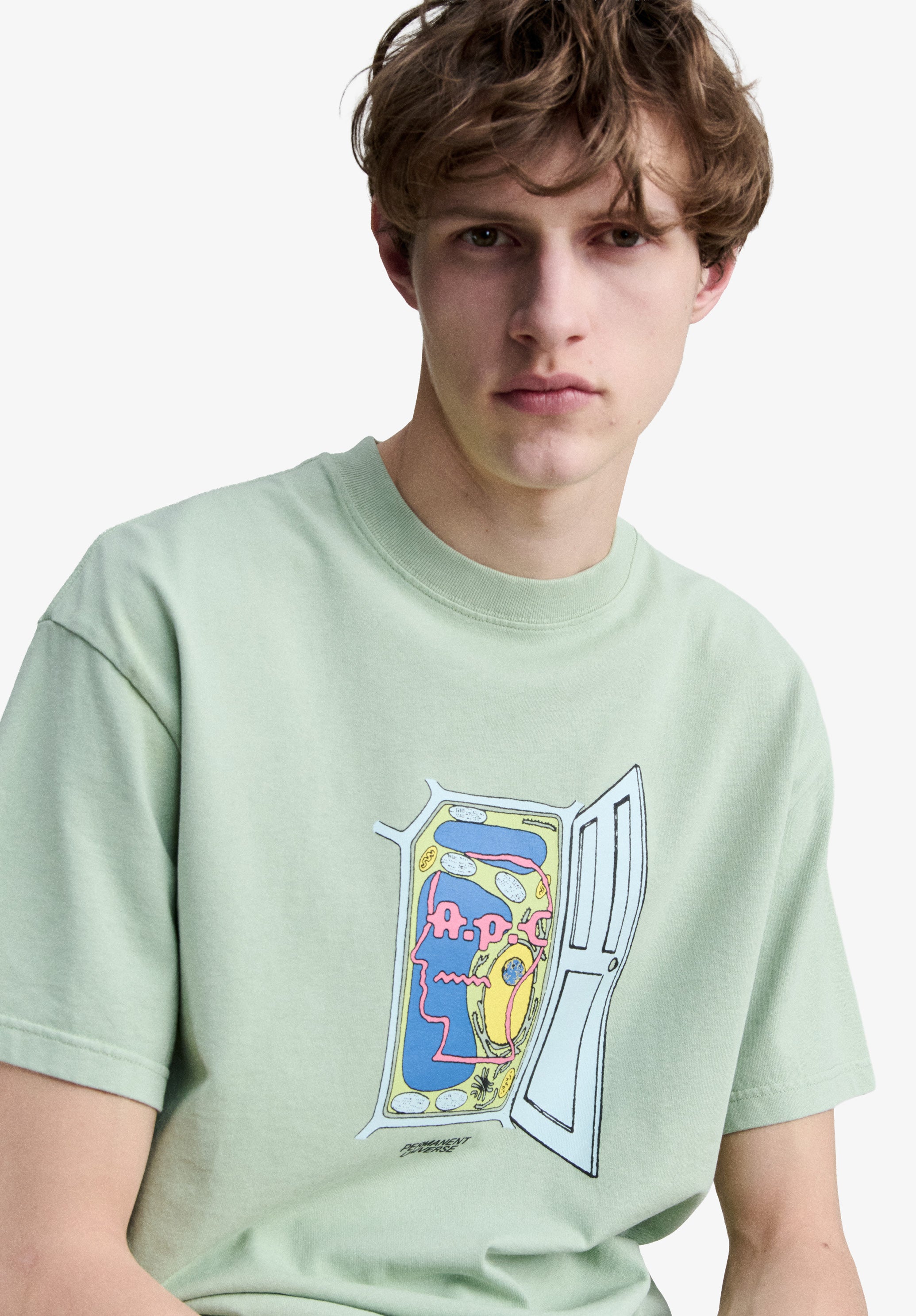 A.P.C. x Brain Dead T-shirt Permanent Universe