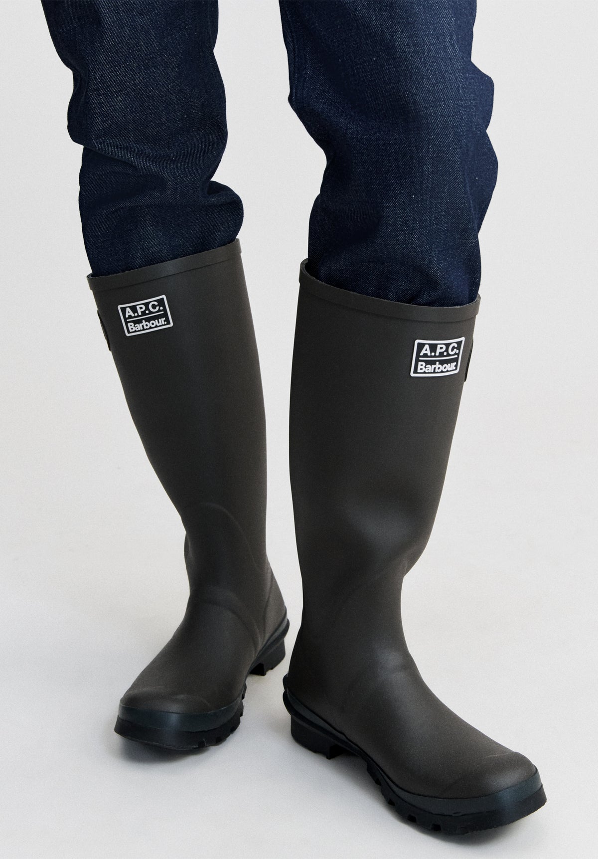 Bottes hautes A.P.C X Barbour