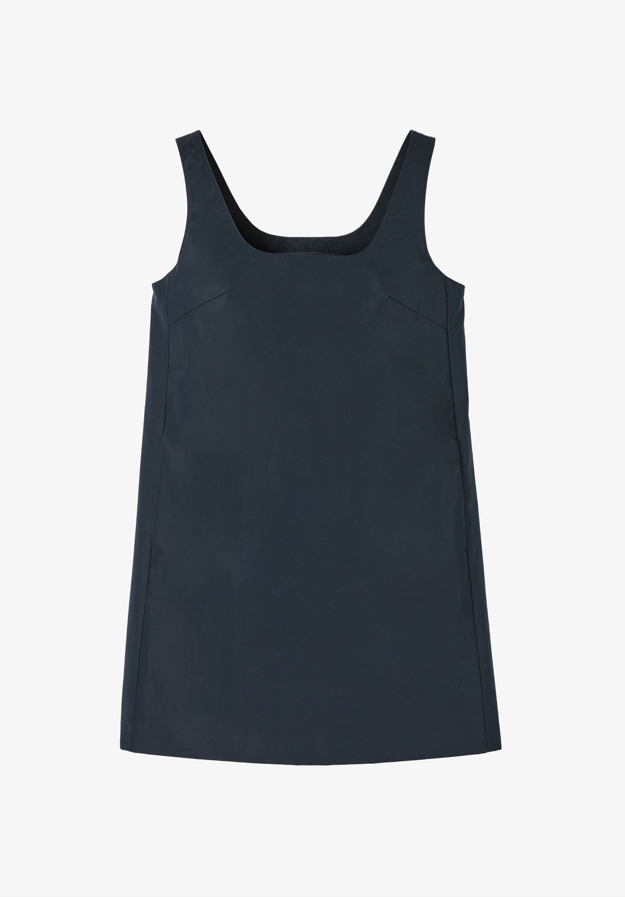 Navy blue taffeta pinafore dress - 0