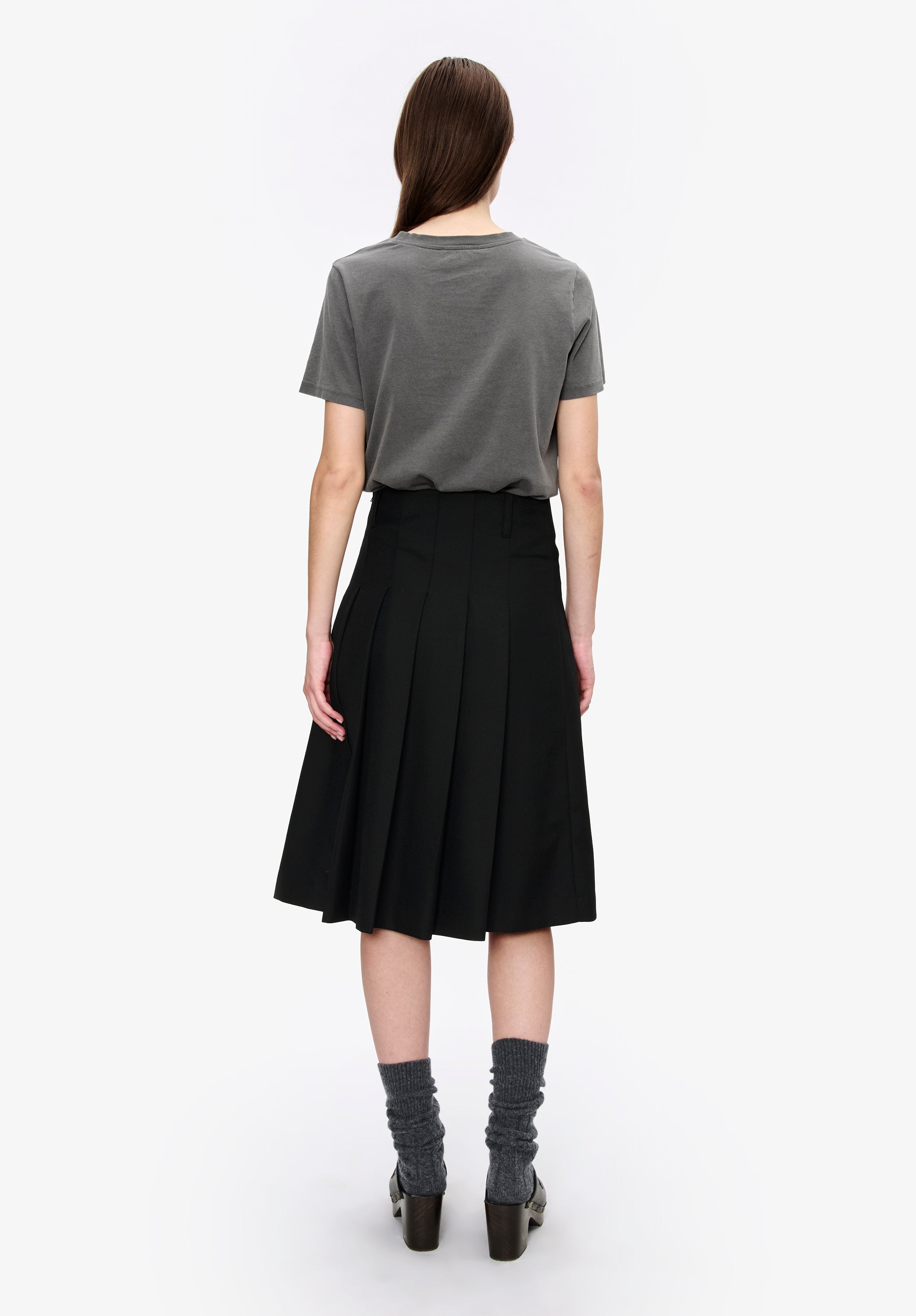 Long pleated skirt - 3