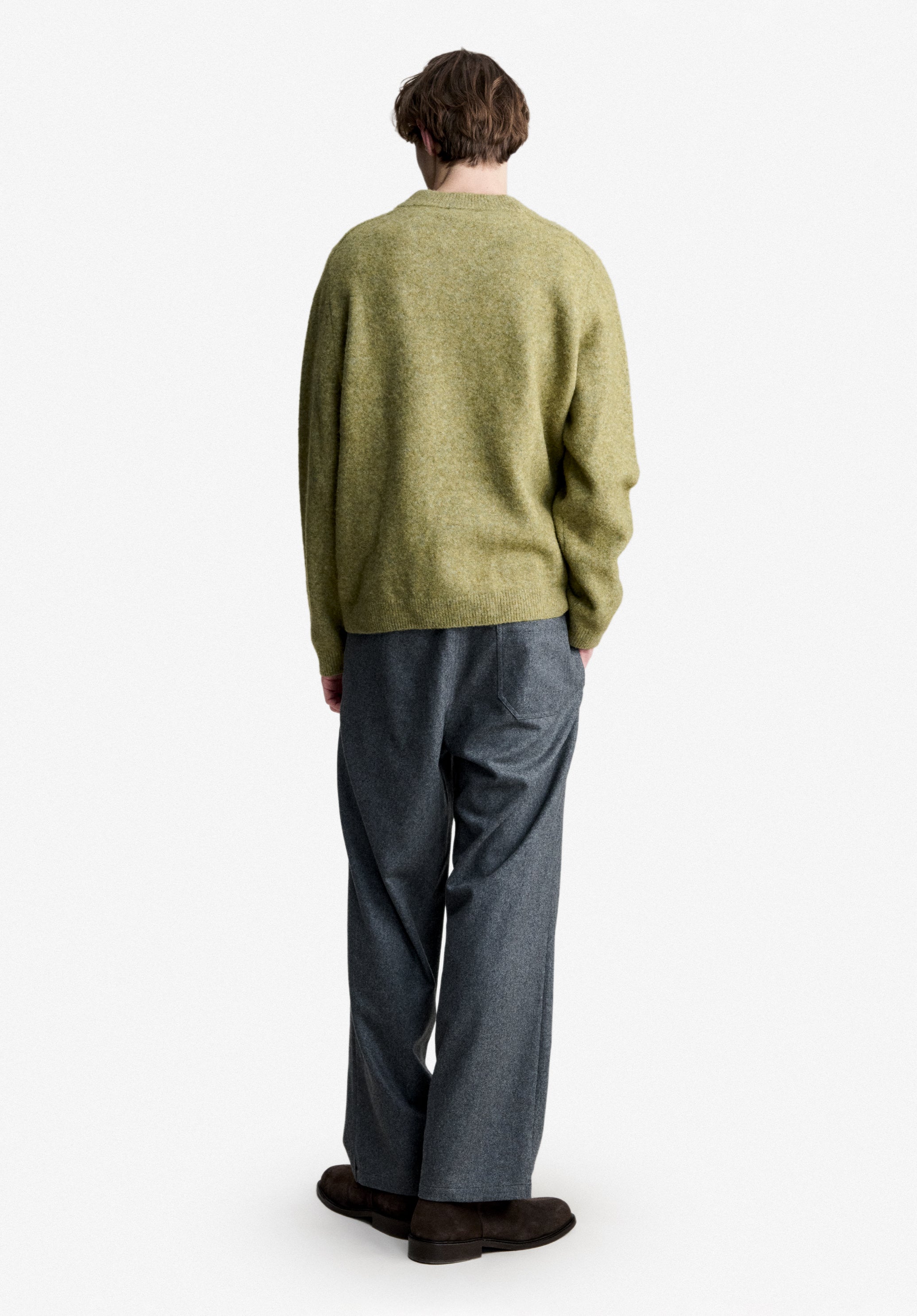 Loose-fit light khaki sweater - 2