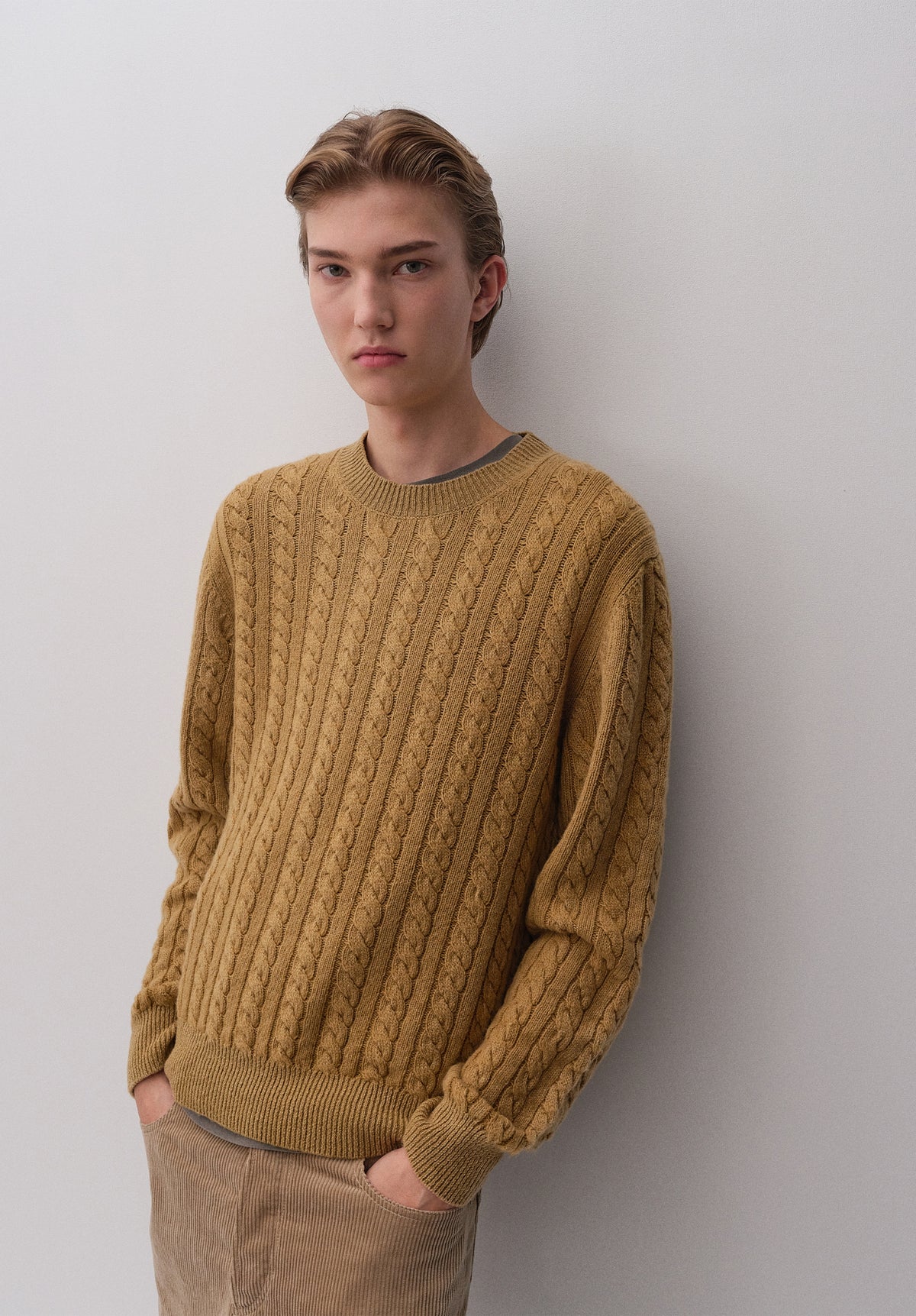 Pull tabac ample à torsades