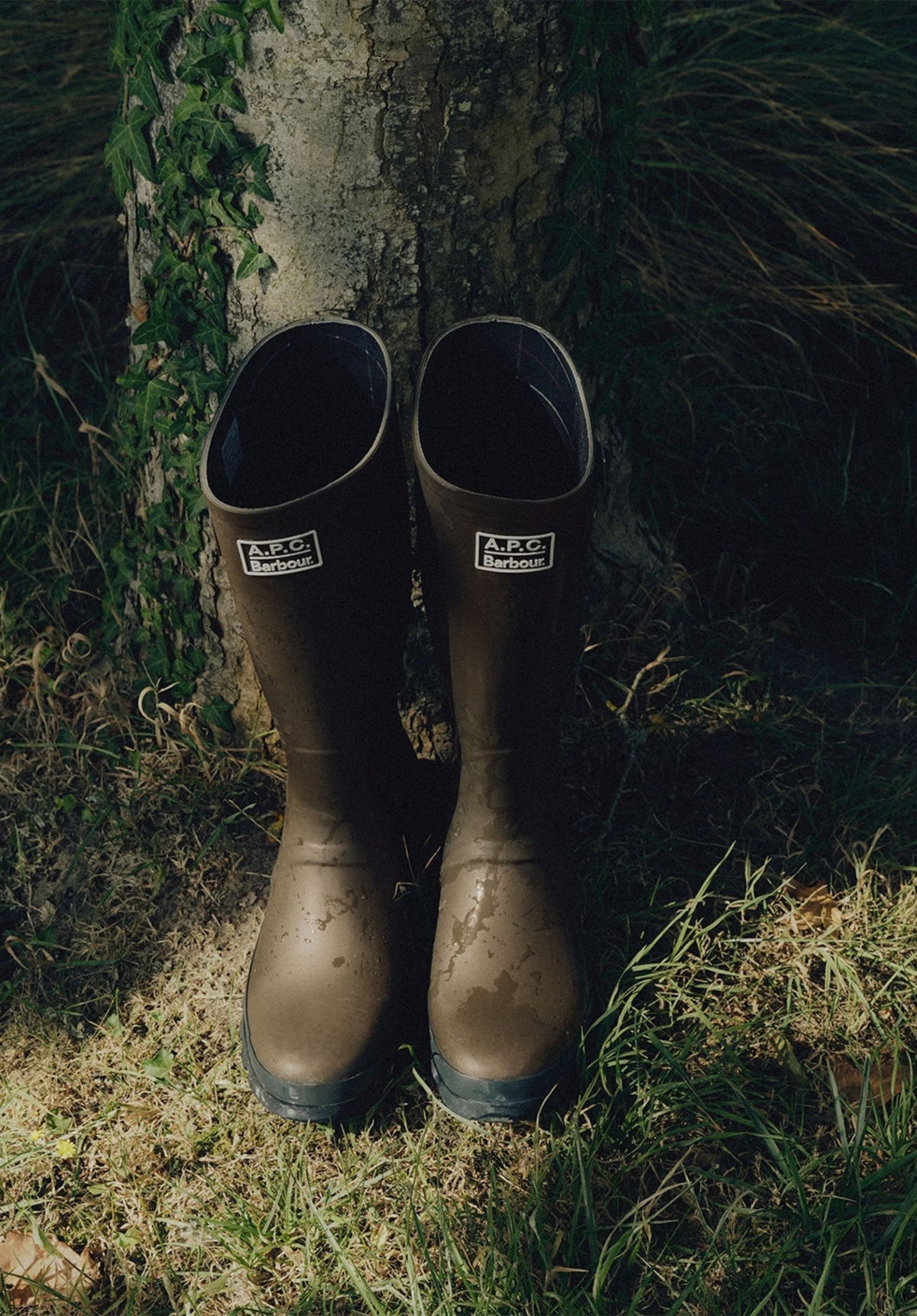Bottes hautes A.P.C X Barbour