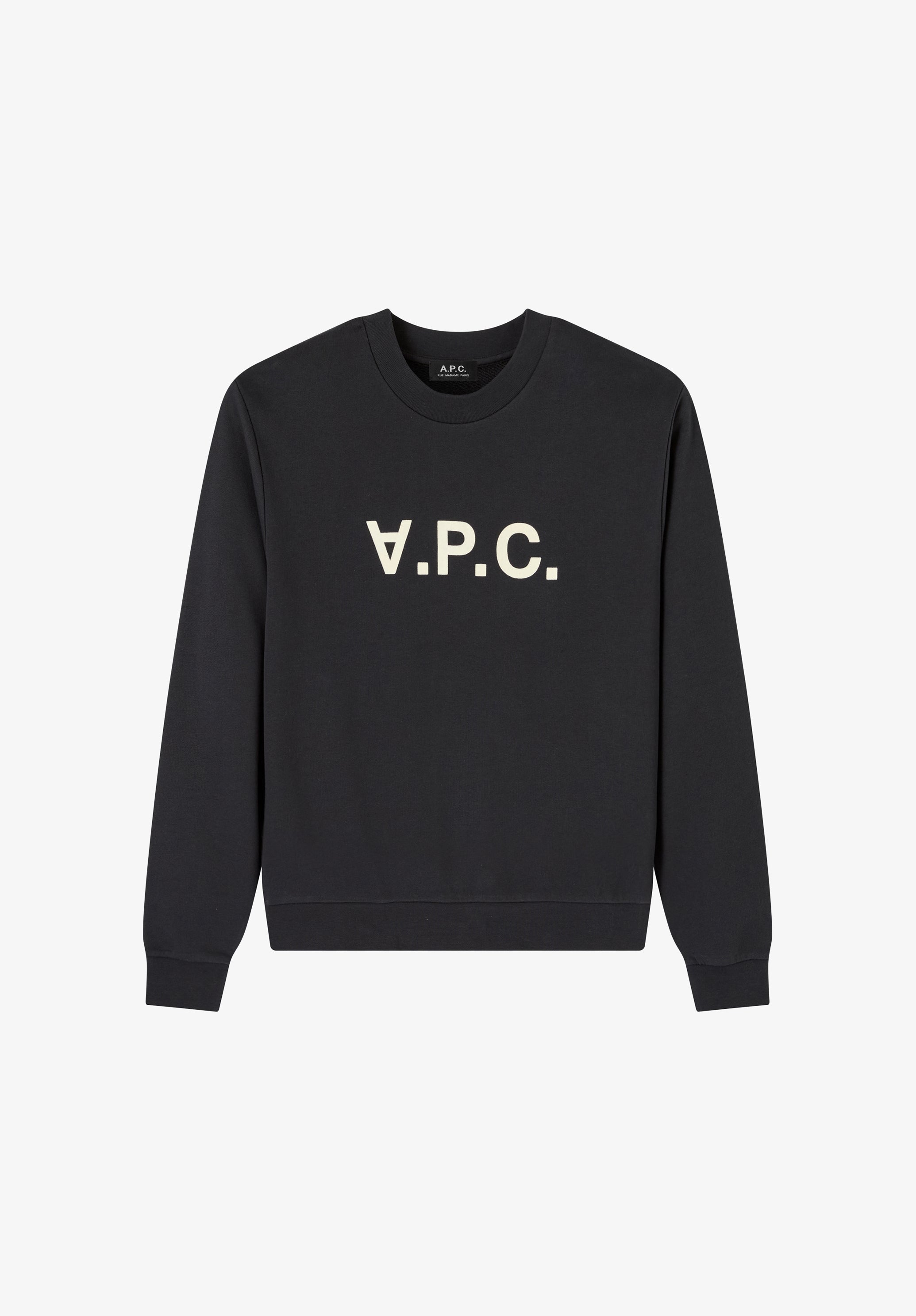 Black sweatshirt with V.P.C. logo - 0