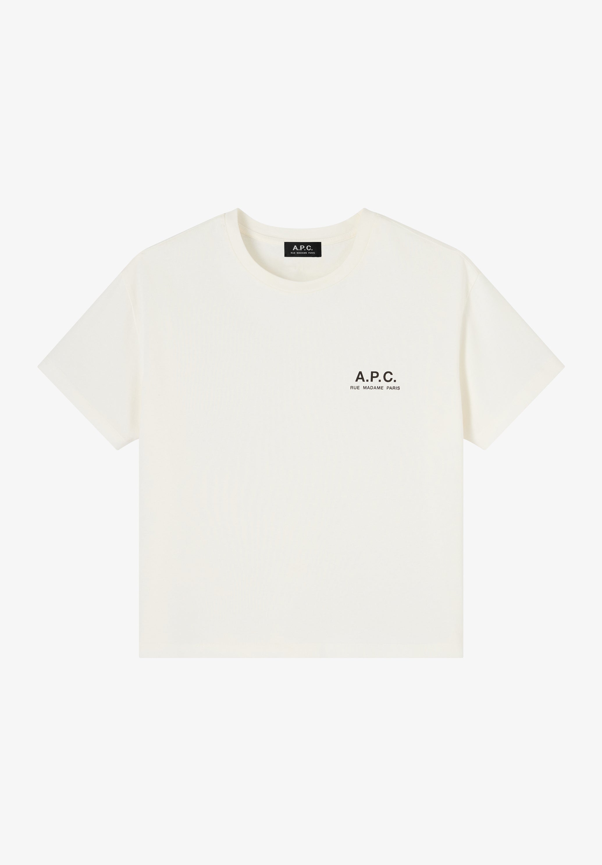 T-shirt blanc cassé à logo A.P.C. Rue Madame