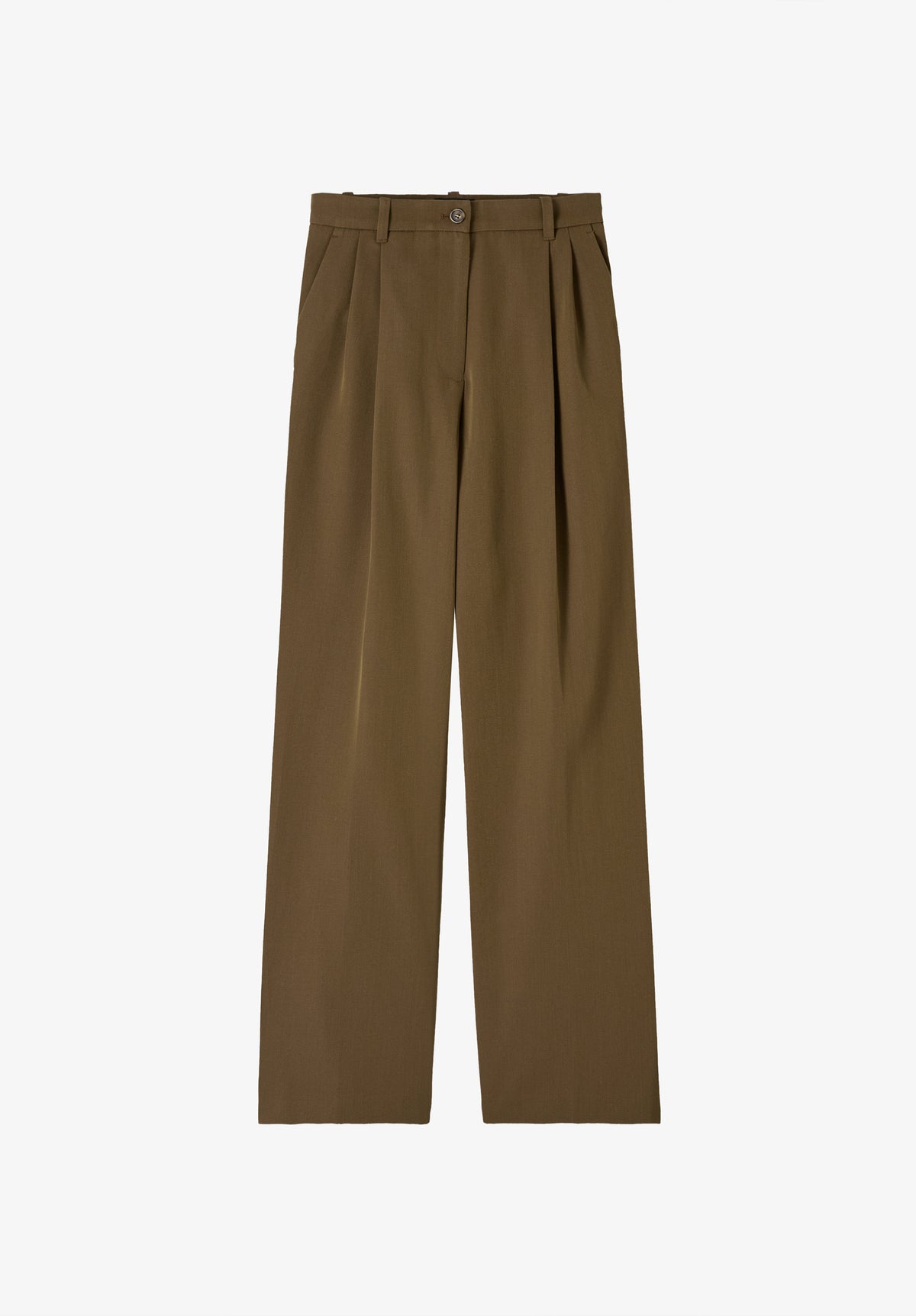Pantalon kaki ample en coton