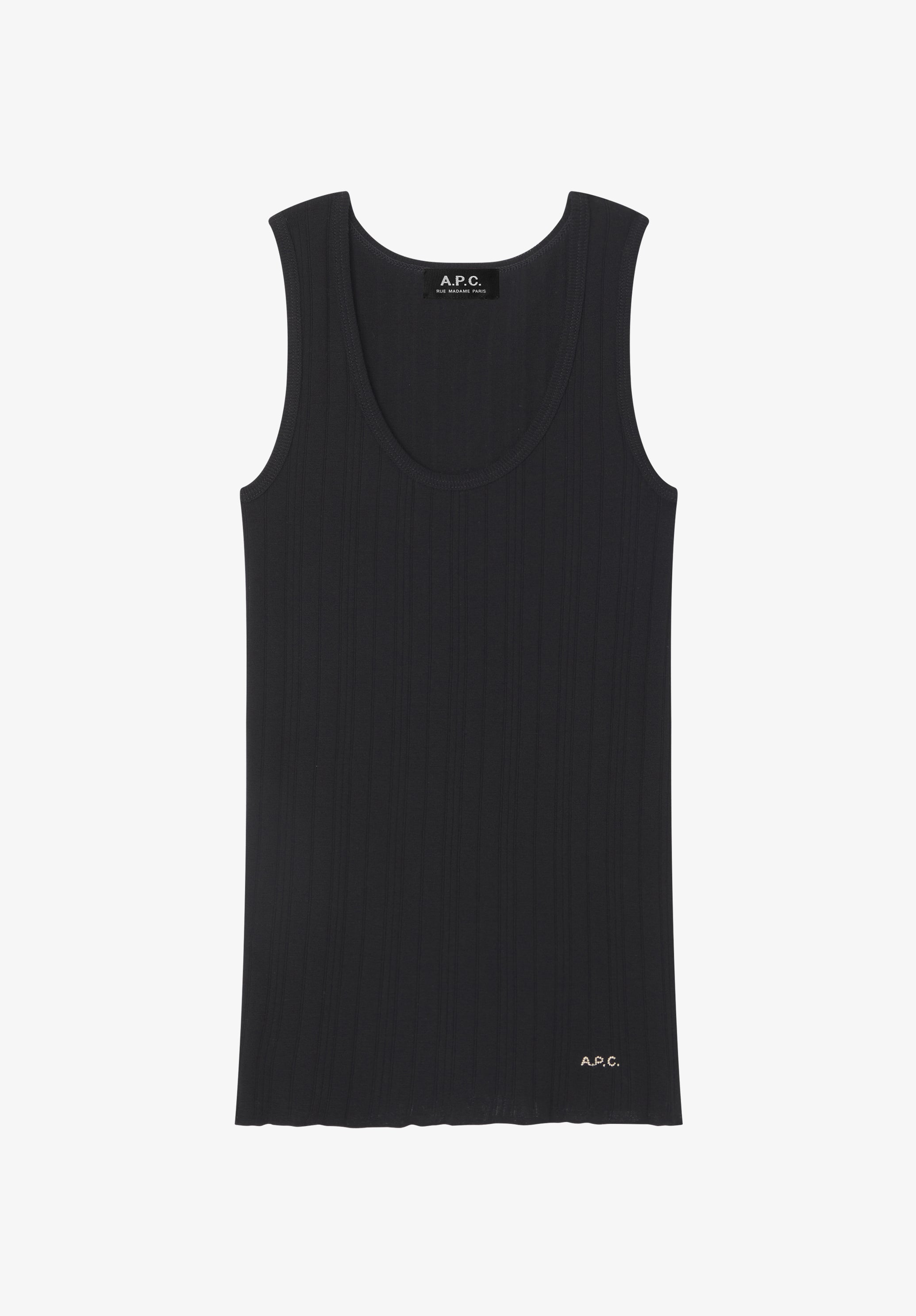 Fitted Lisle thread tank top - 0
