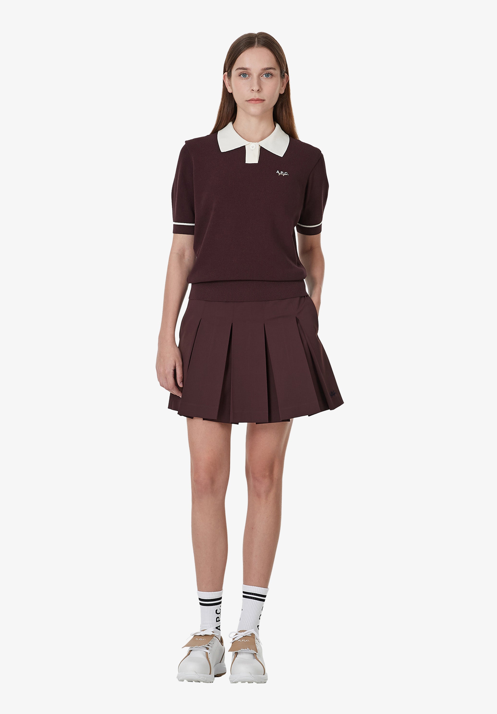 Polo with contrast collar - 1