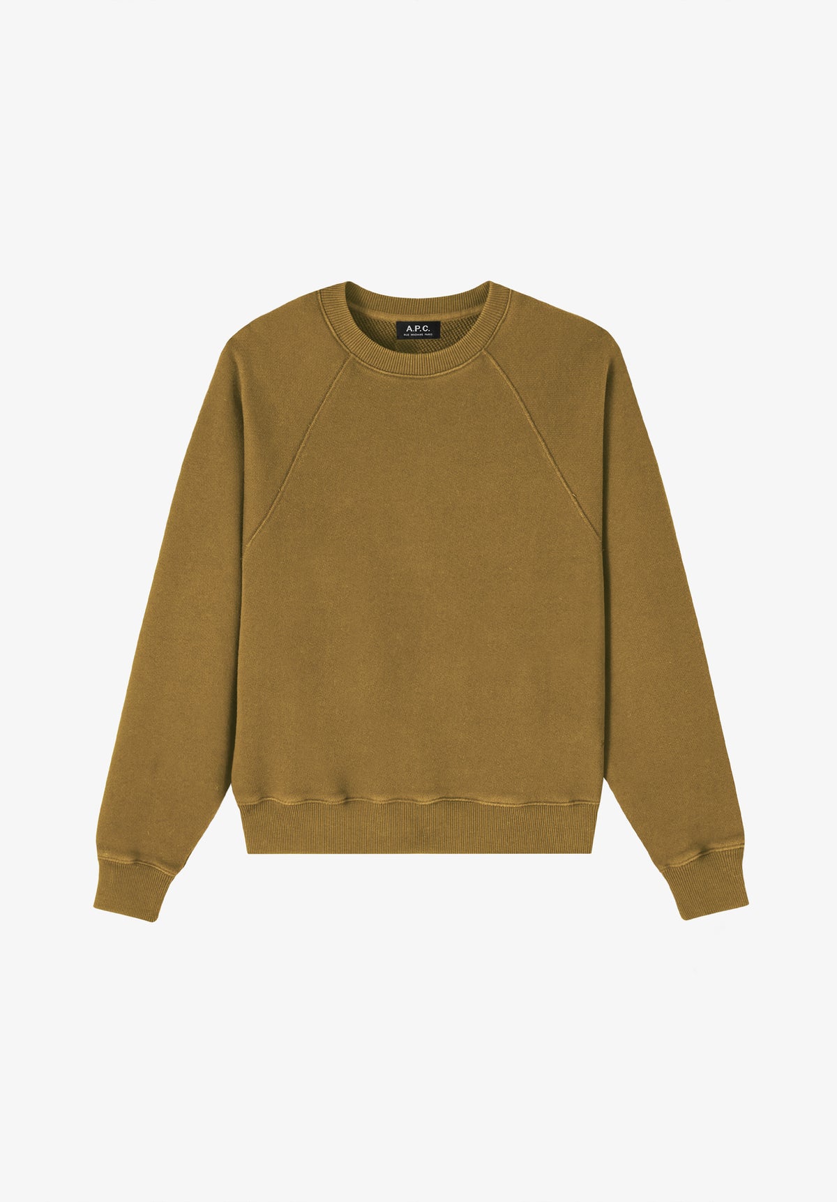 Sweatshirt taupe à manches raglans