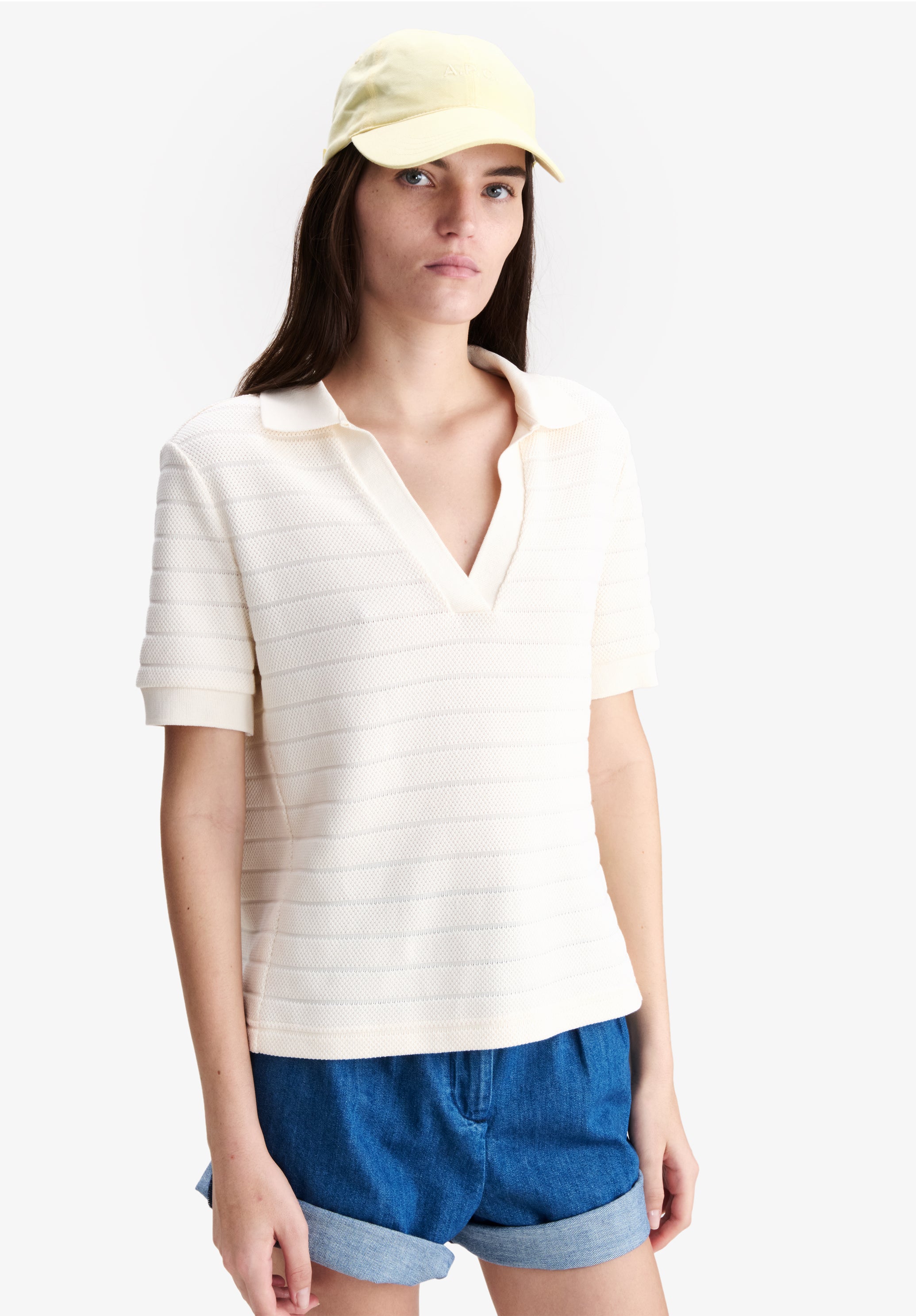 Livia Cropped Polo Shirt - 3