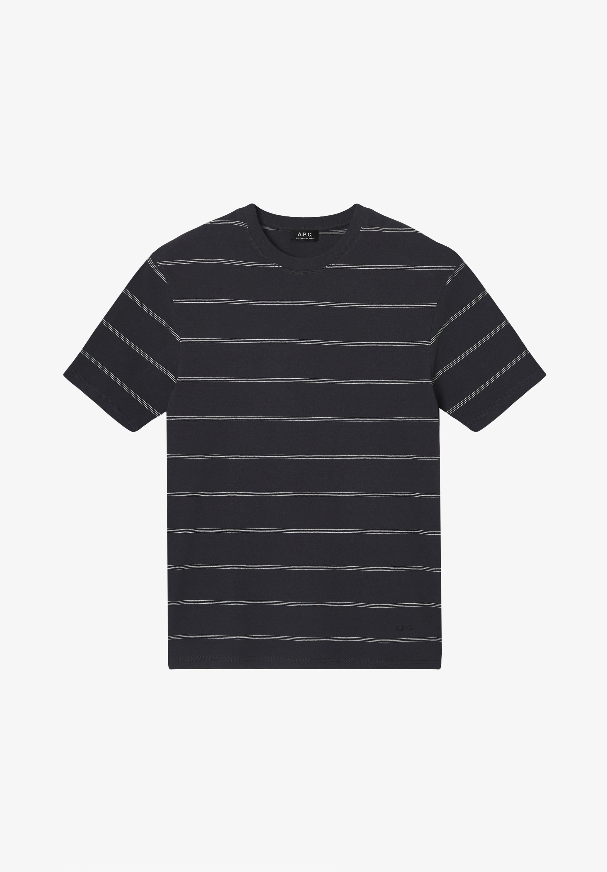 T-Shirt noir à rayures