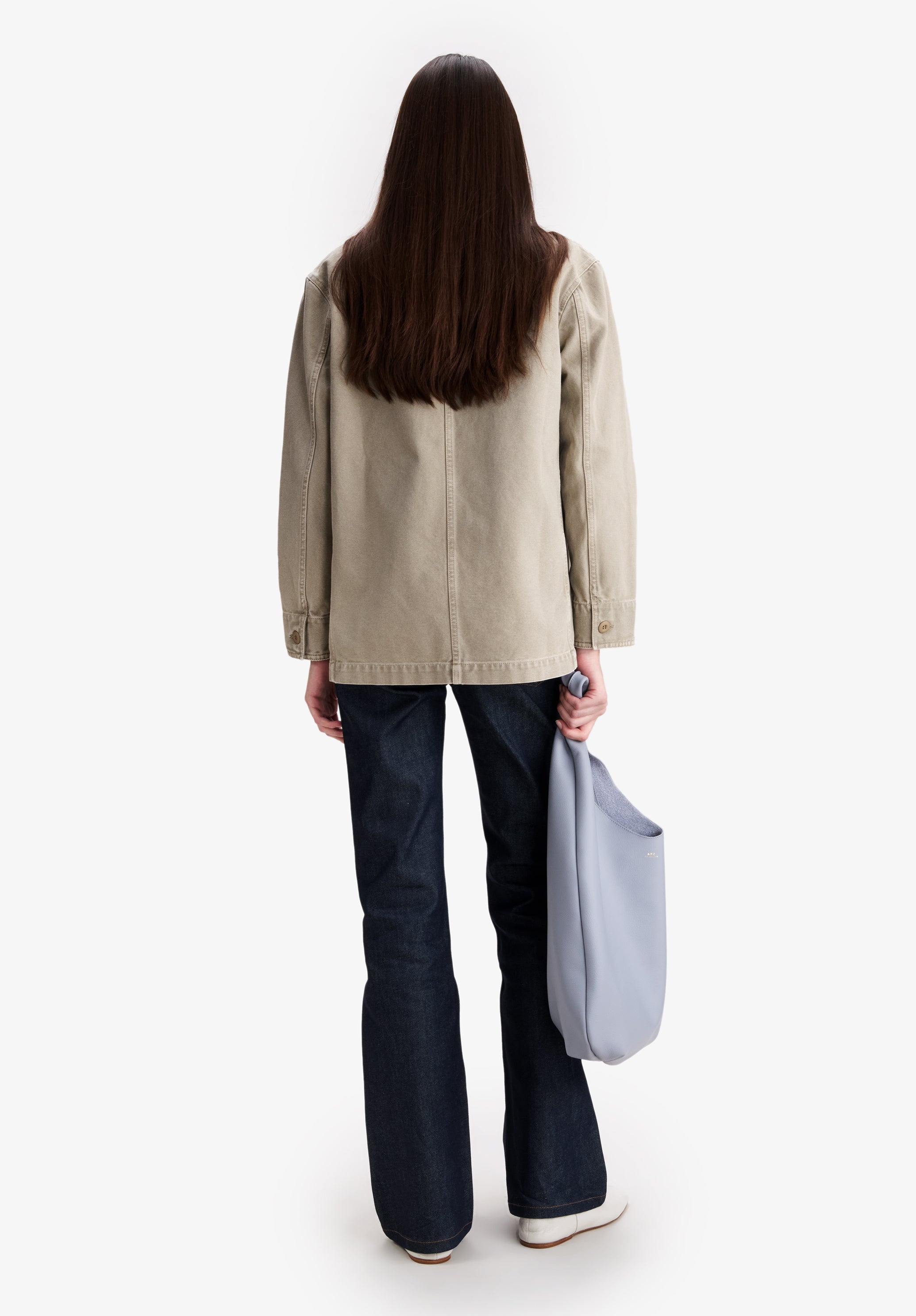 Veste workwear en toile grise