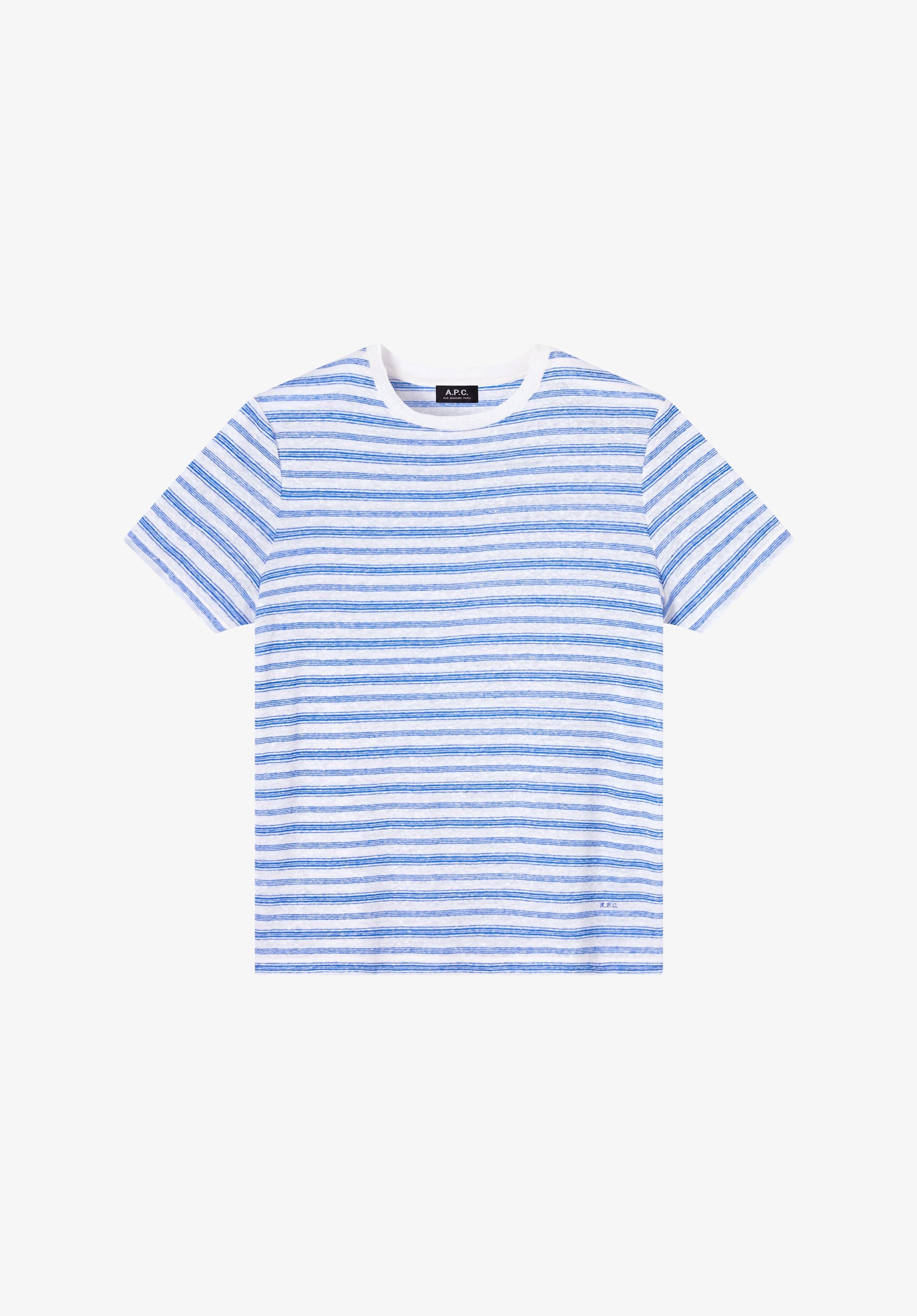 Striped linen T-shirt - 0