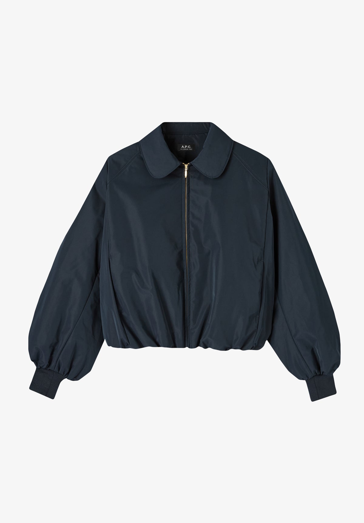 Bombers en taffetas bleu marine
