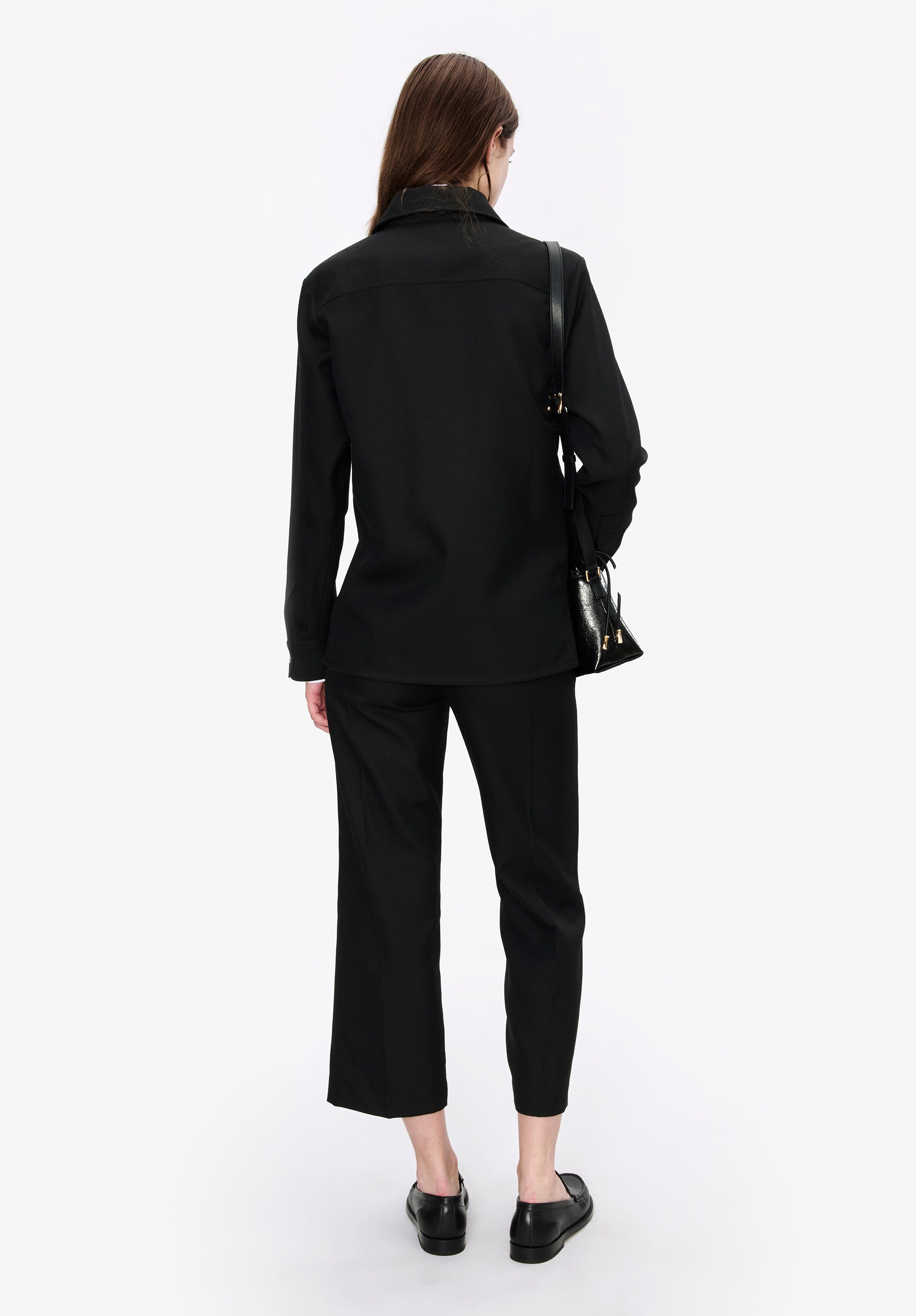 Solid-colour wool overshirt - 3