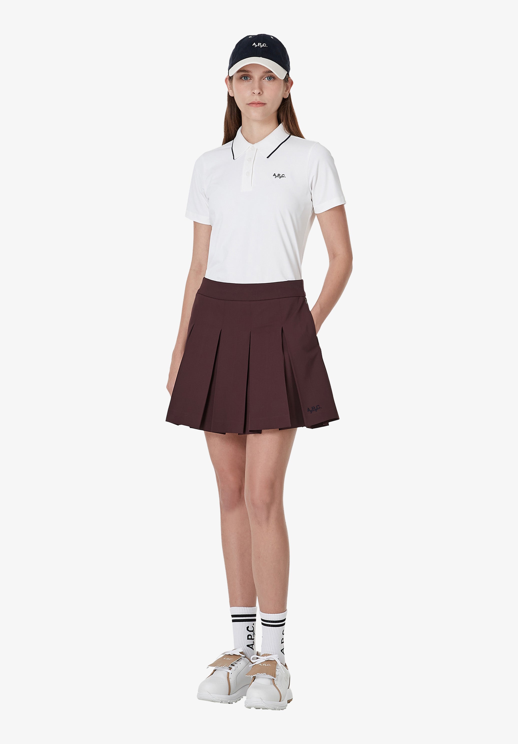 A.P.C. Golf logo polo shirt - 1