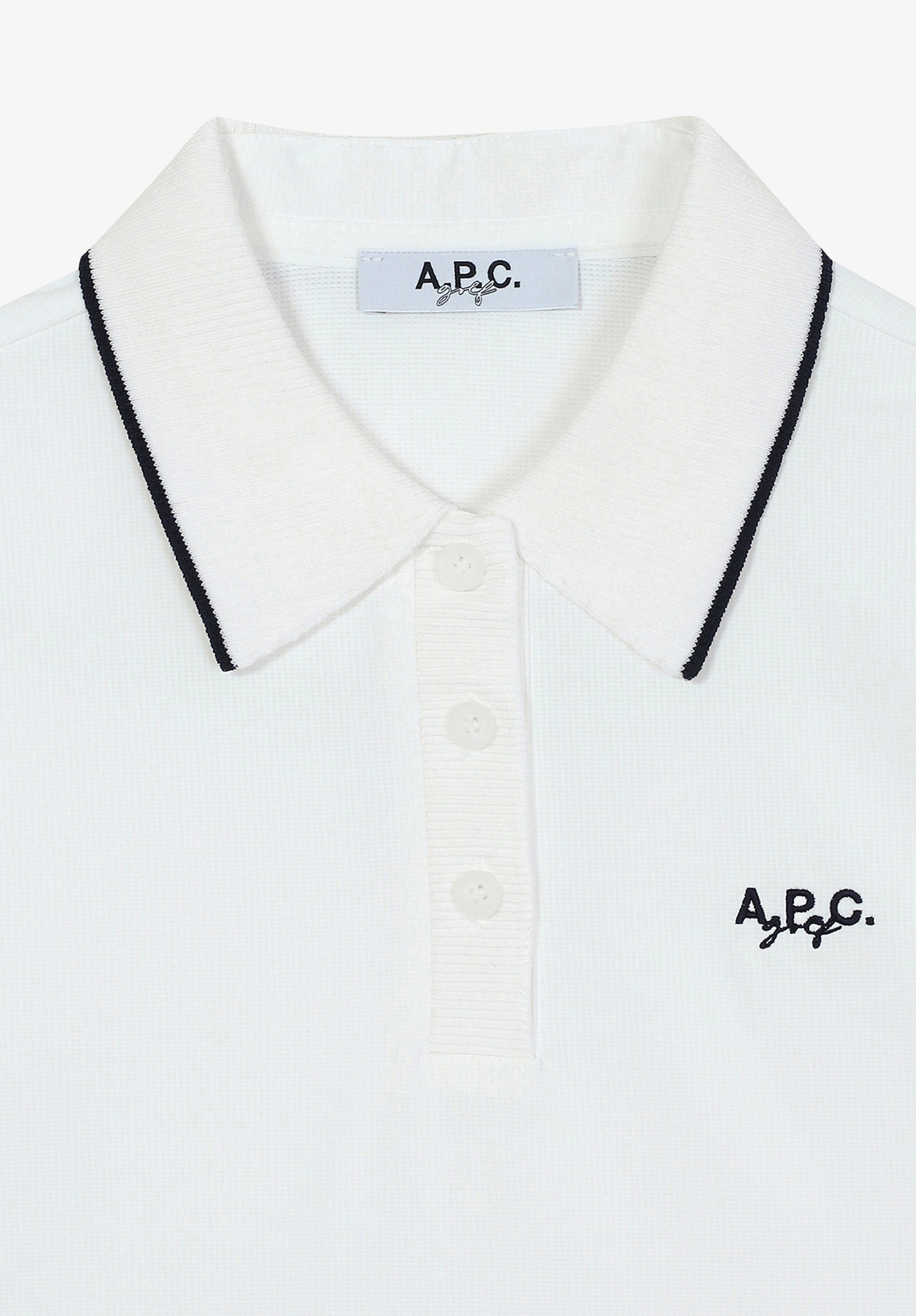 A.P.C. Golf logo polo shirt - 4