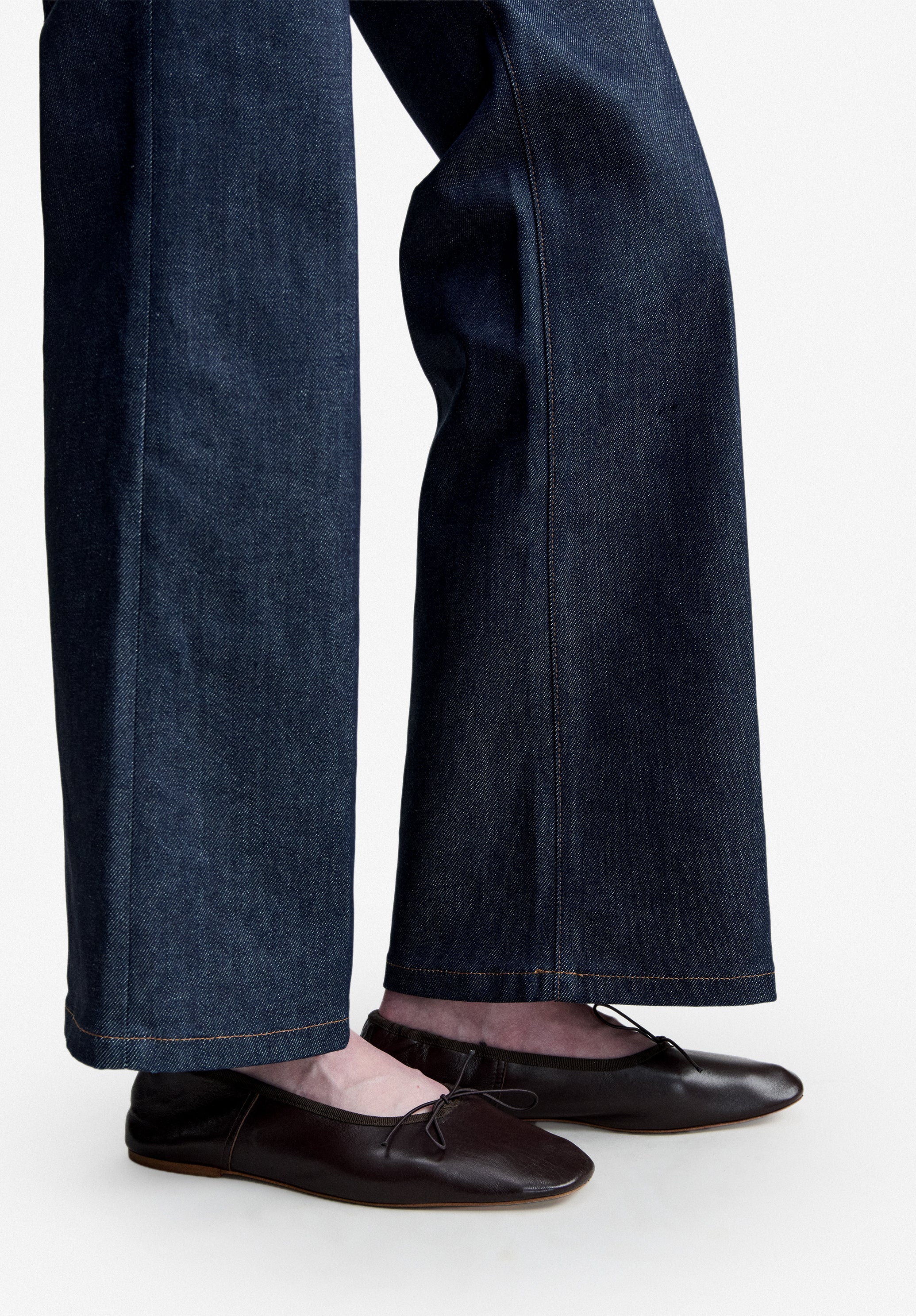 Ballet flats in smooth leather - 1