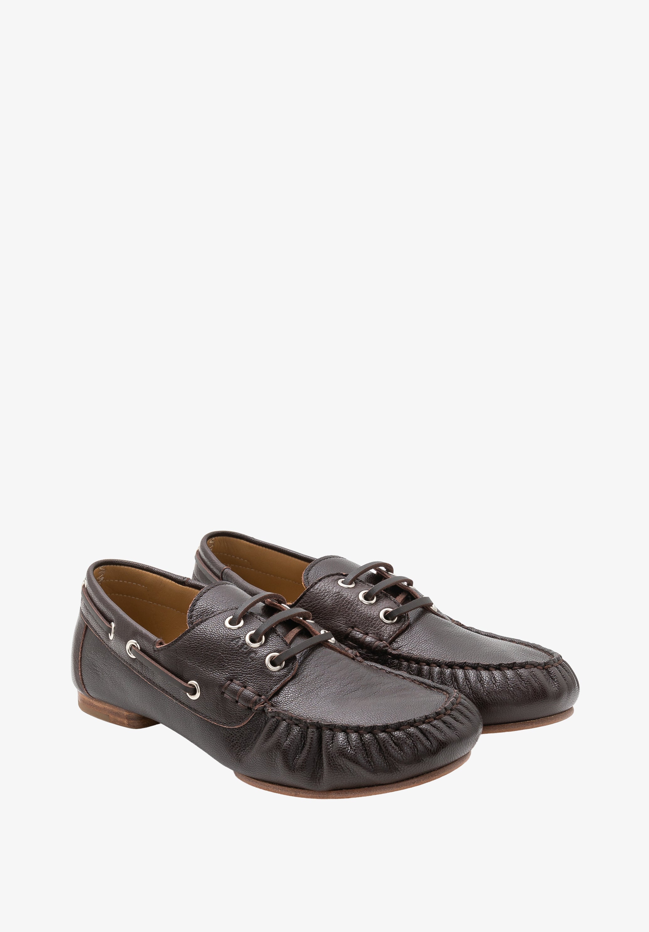 Leather boat shoes - 2