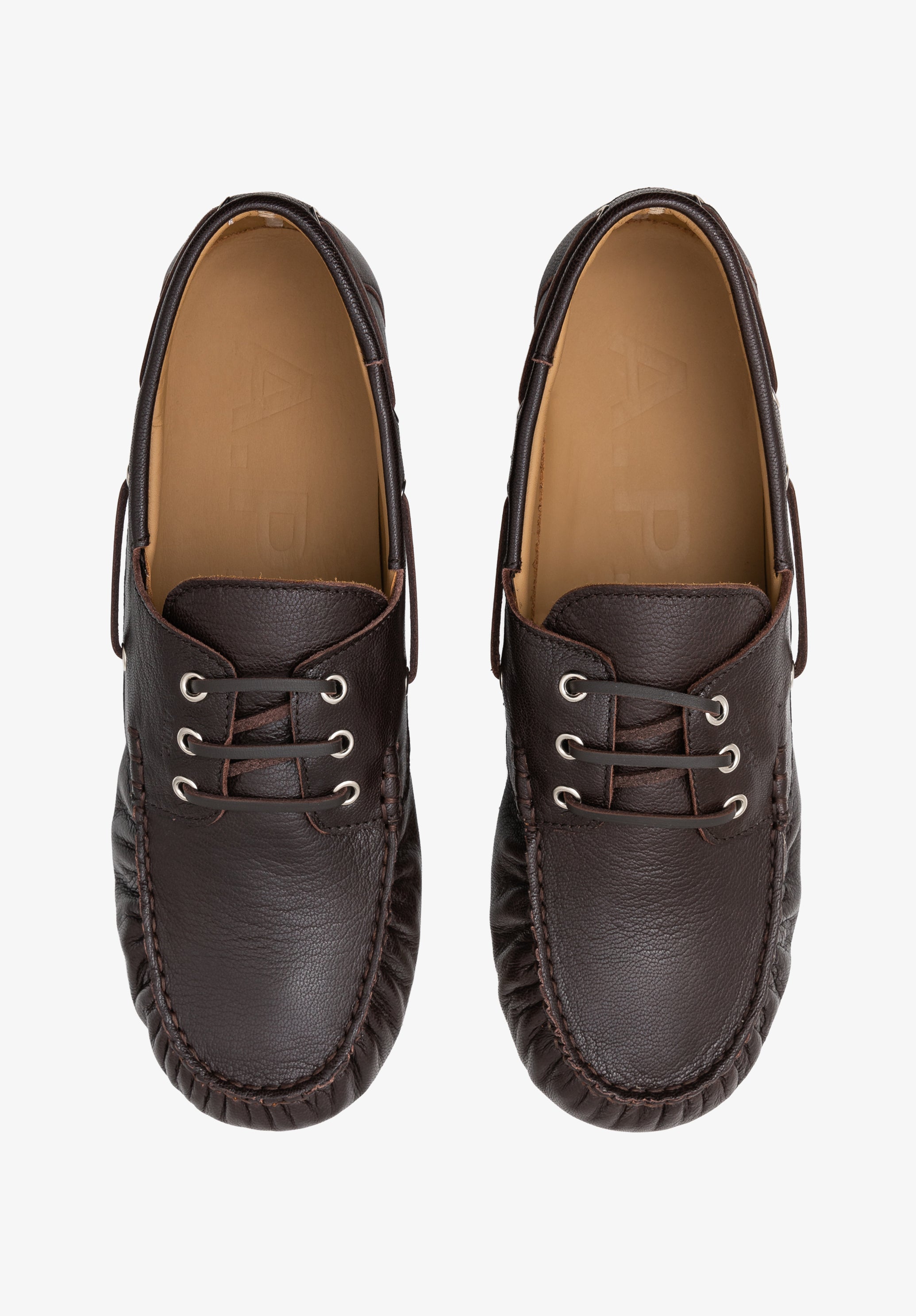 Leather boat shoes - 3