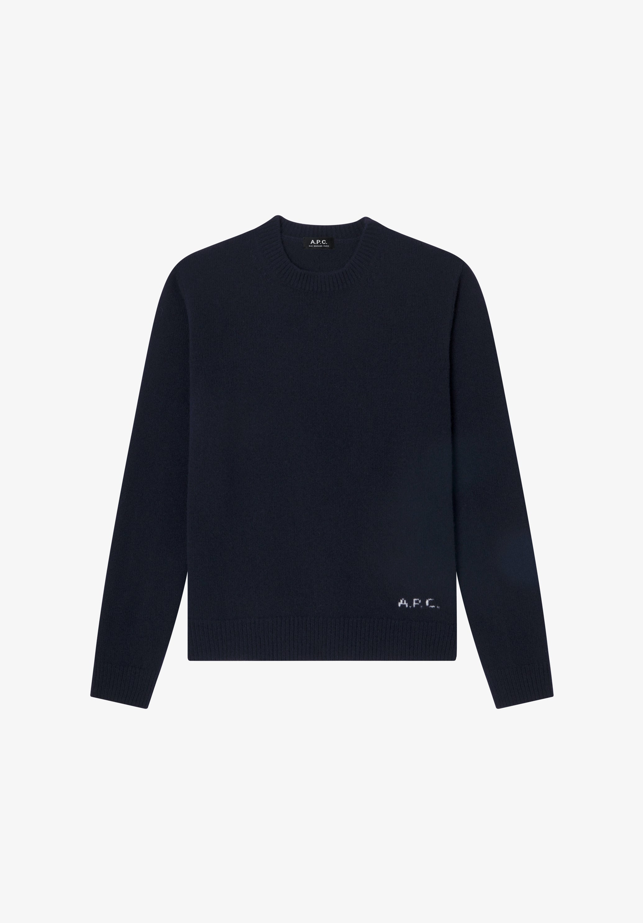 Loose navy blue wool sweater - 0