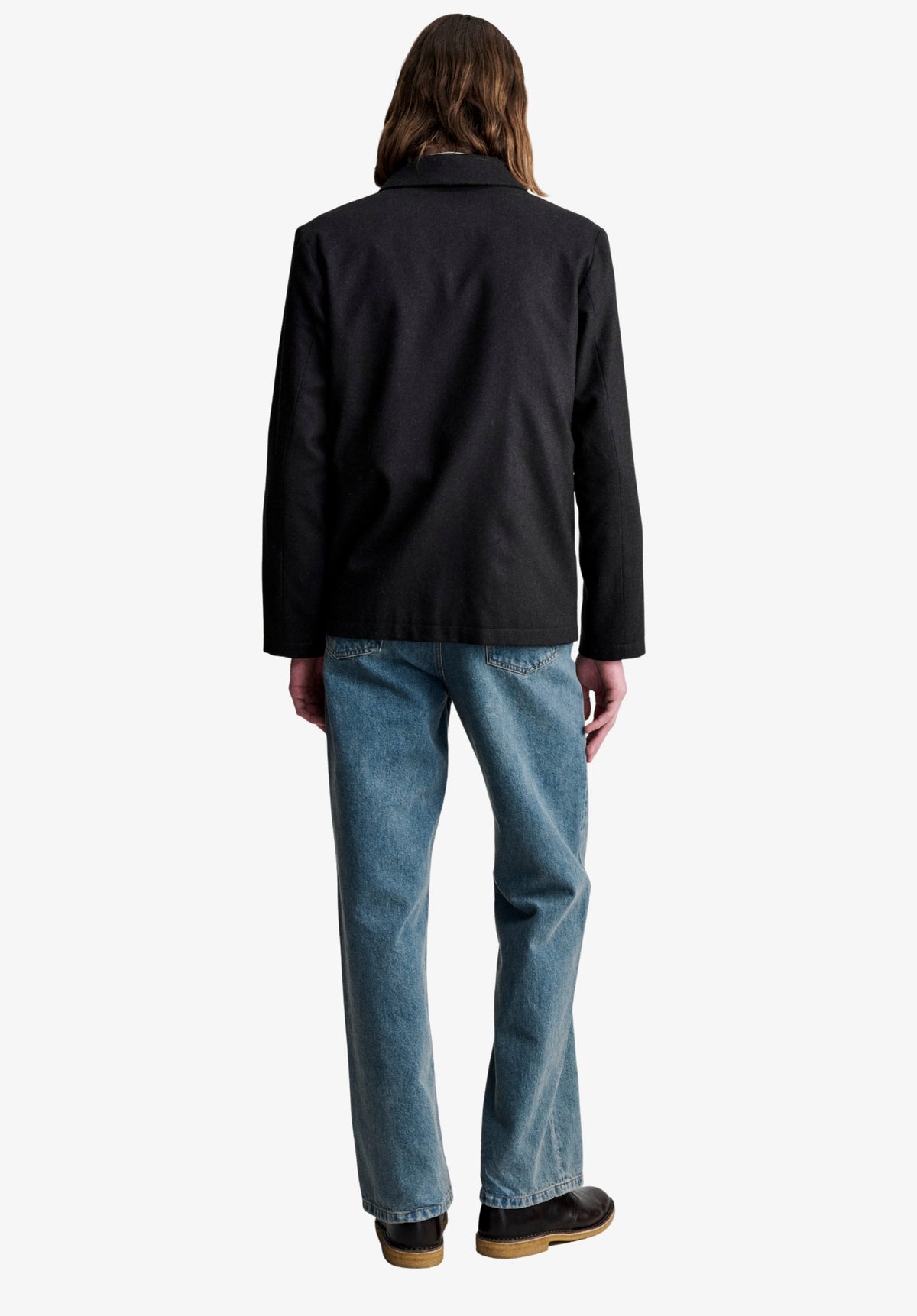 Simple dark brown wool jacket - 2