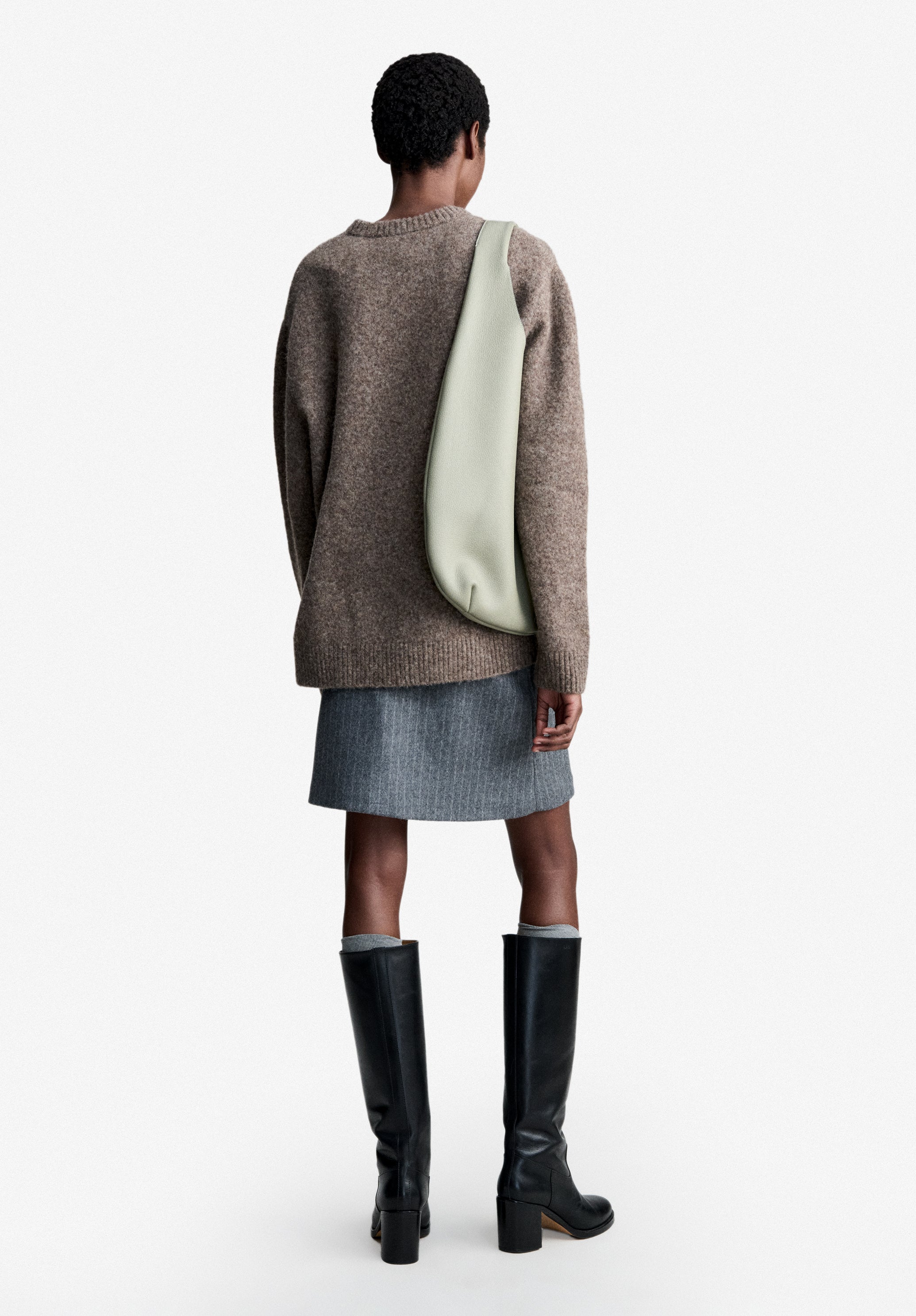 Loose-fit taupe brown sweater - 2