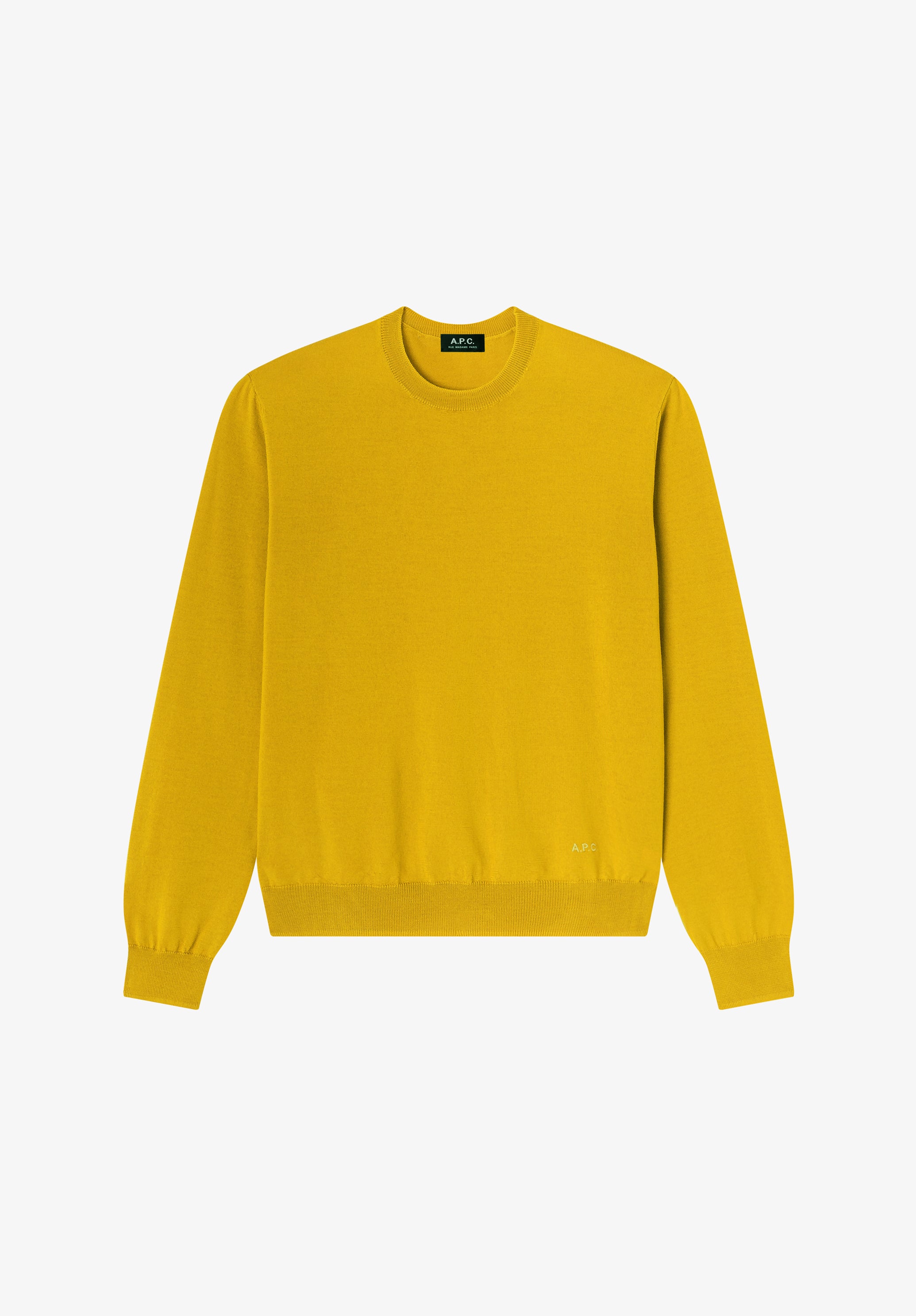 Yellow merino wool sweater - 0