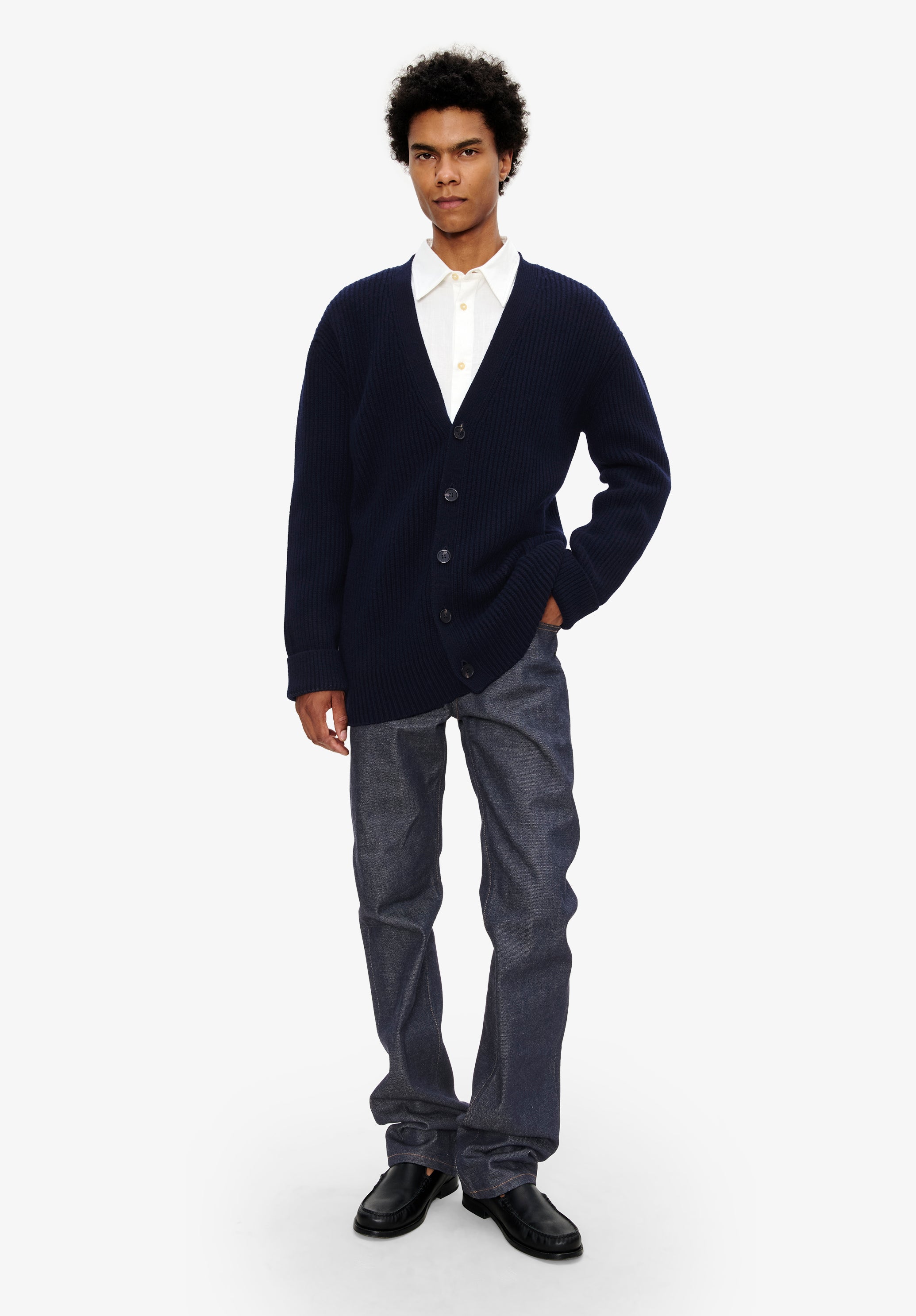 Wool-cashmere unisex cardigan - 1