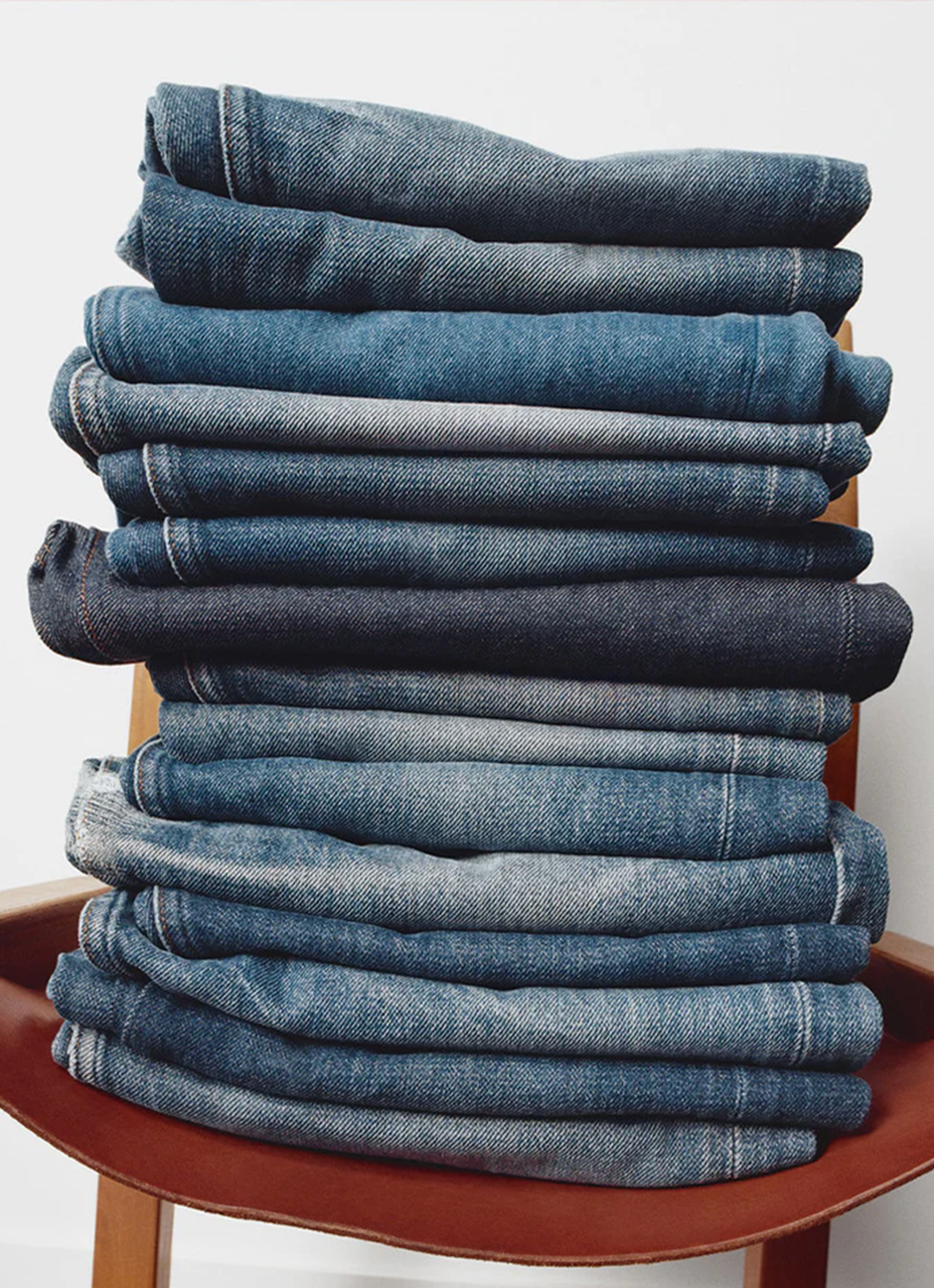 Pile of denim