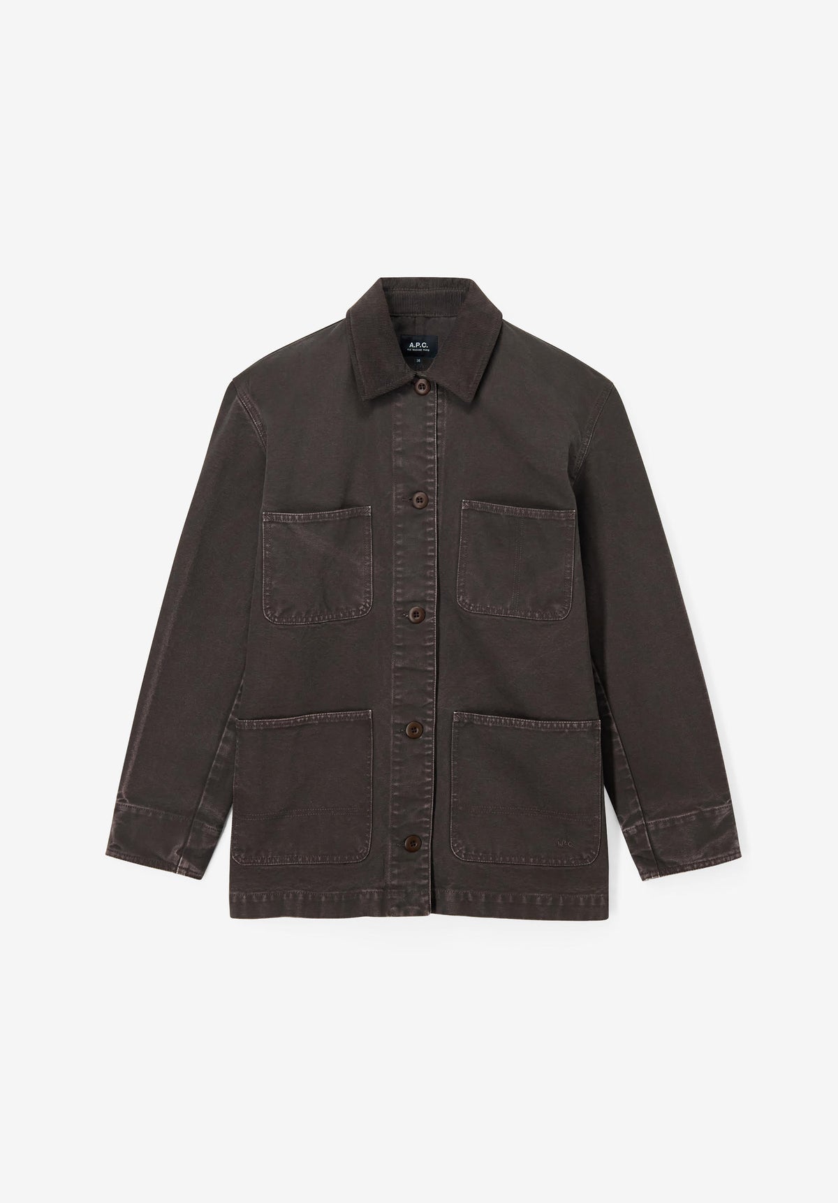 Veste workwear en toile marron