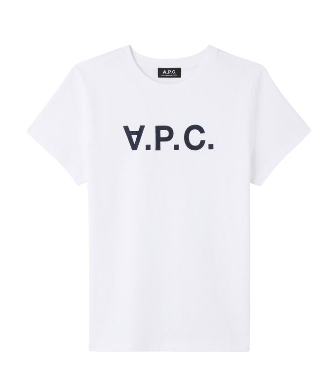 t-shirt vpc blanc f dark navy