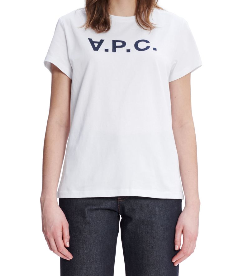 T-Shirt VPC Blanc F DARK NAVY