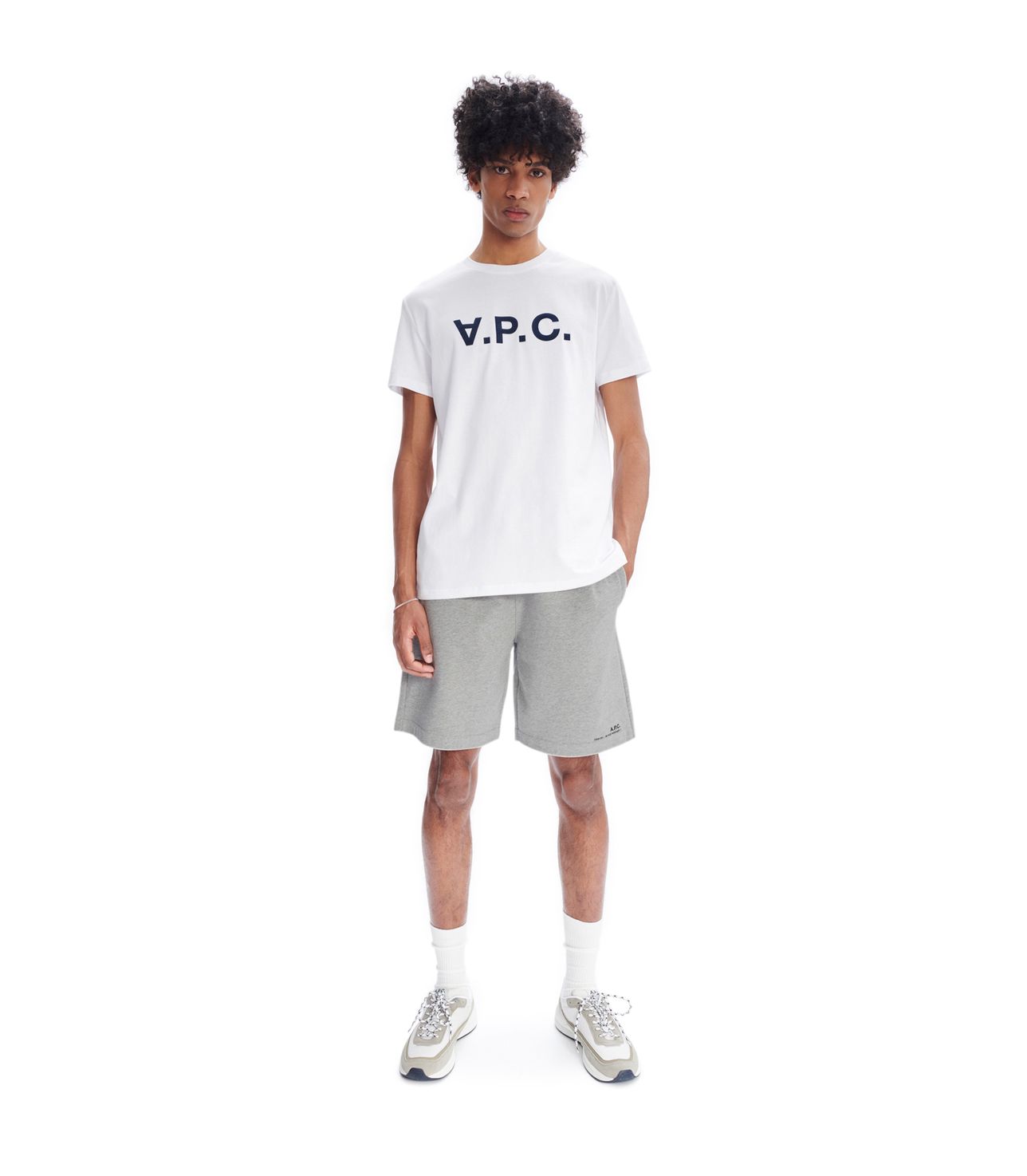 T-Shirt VPC Blanc H DARK NAVY APC