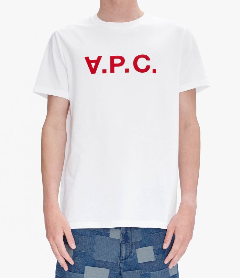 T-shirt VPC Color H BLANC/ROUGE