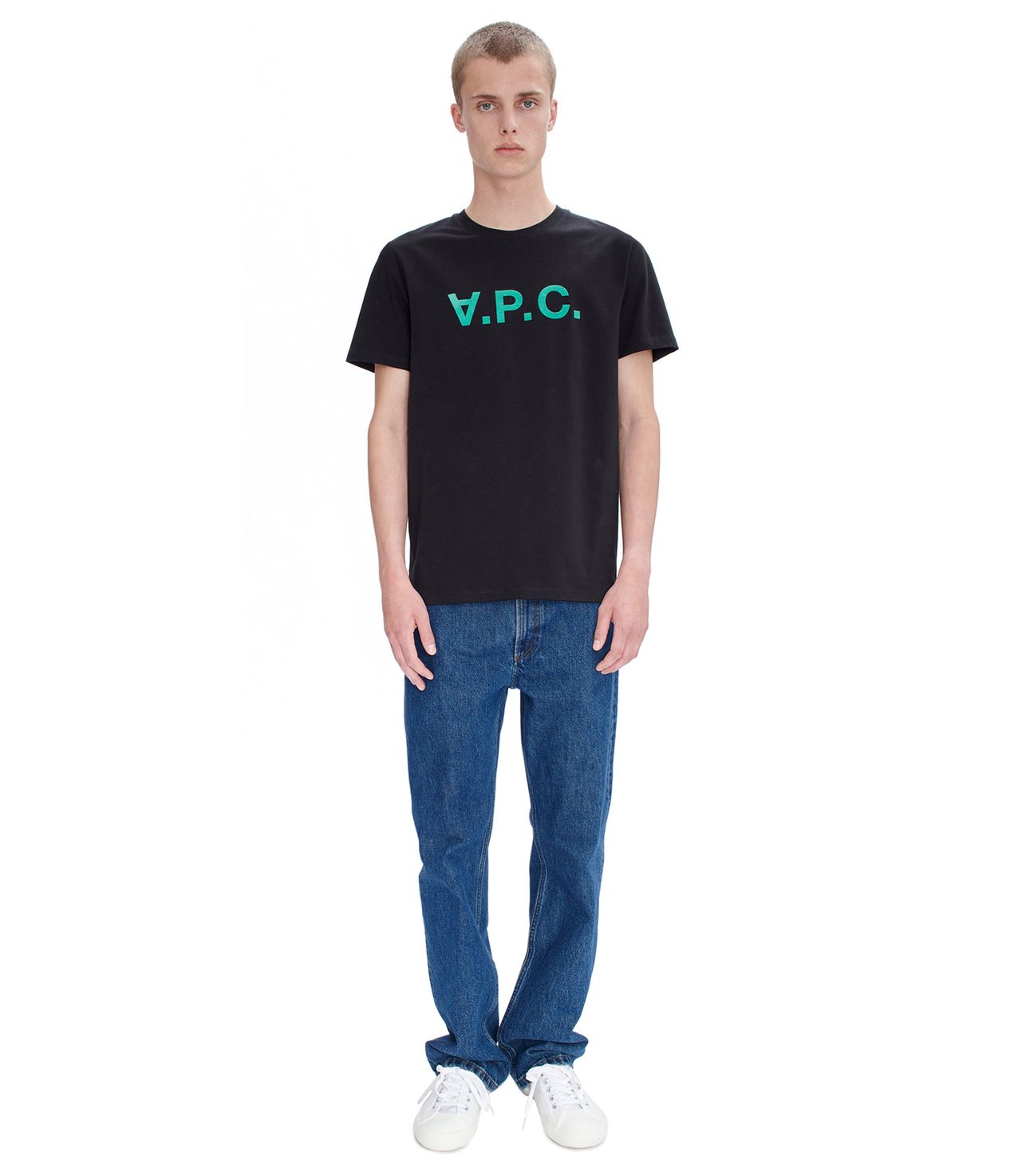 T-shirt VPC Color H NOIR/VERT APC