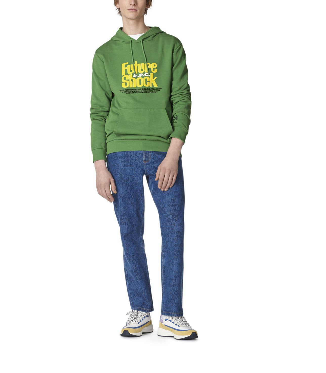  Spacy hoodie GREEN APC