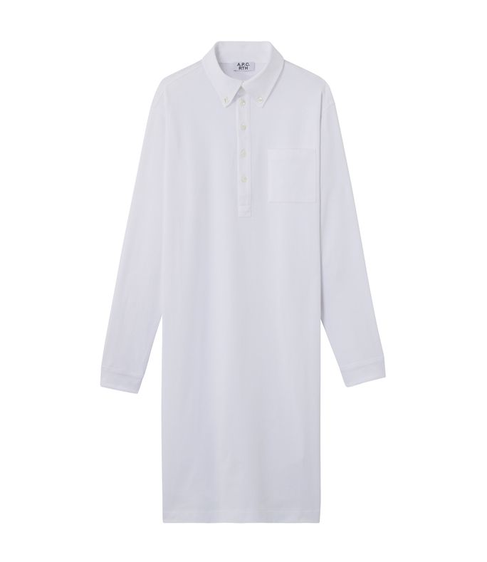 chemise longue rth blanc