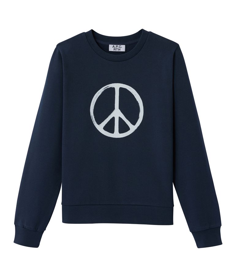 RTH Peace Symbole sweatshirt  DARK NAVY BLUE